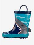 Blue Boys Rain Boots With Loops, BLUE, alternate