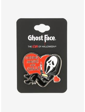 Scream Ghost Face Horror Movies & Chill Enamel Pin, , hi-res
