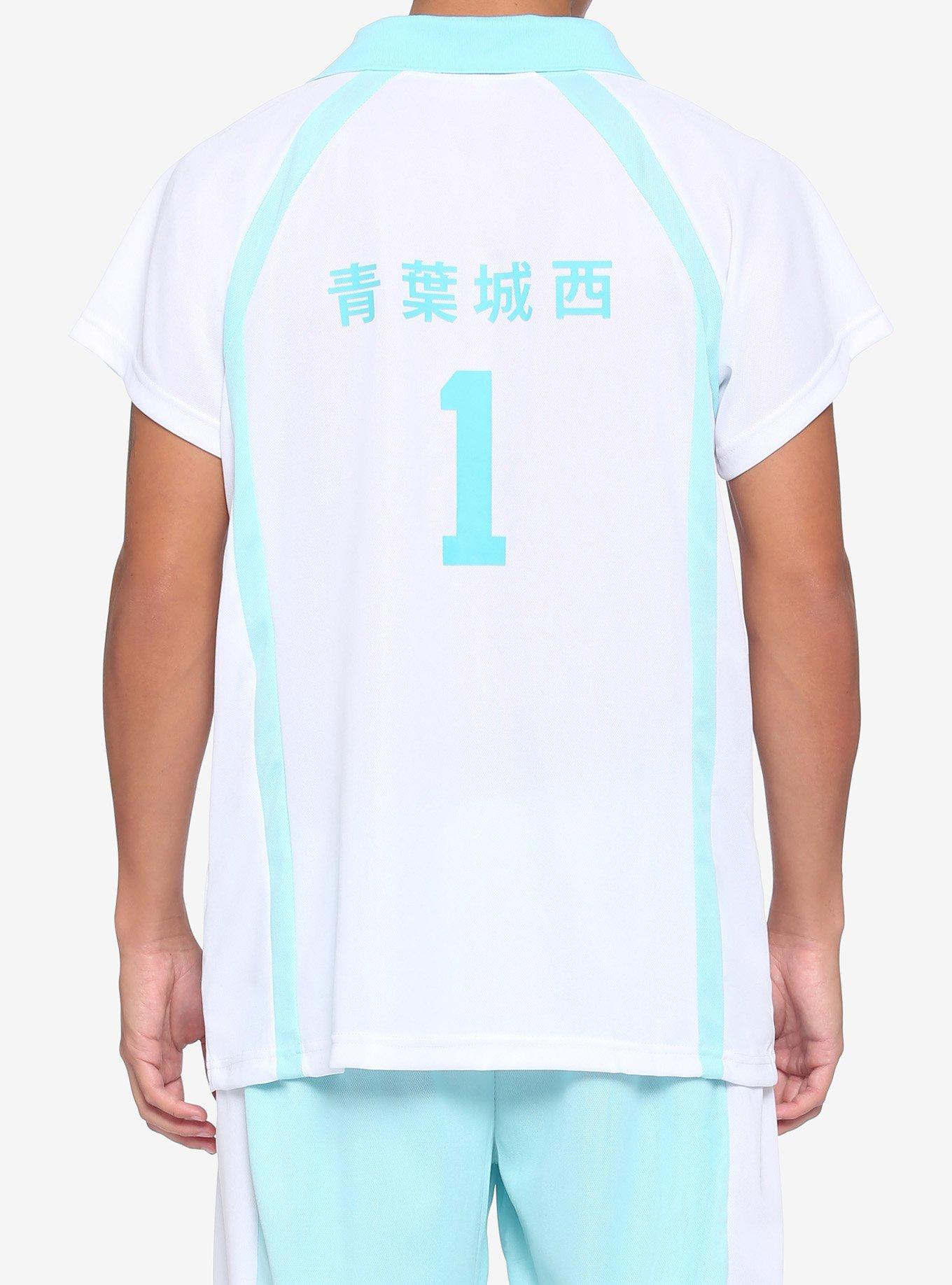 Haikyu!! Aoba Johsai Oikawa Volleyball Uniform Costume Set, MULTI, alternate