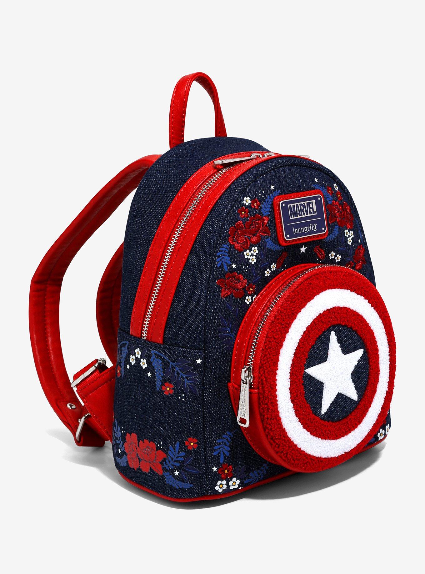 Loungefly Marvel Captain America 80th Anniversary Mini Backpack, , alternate