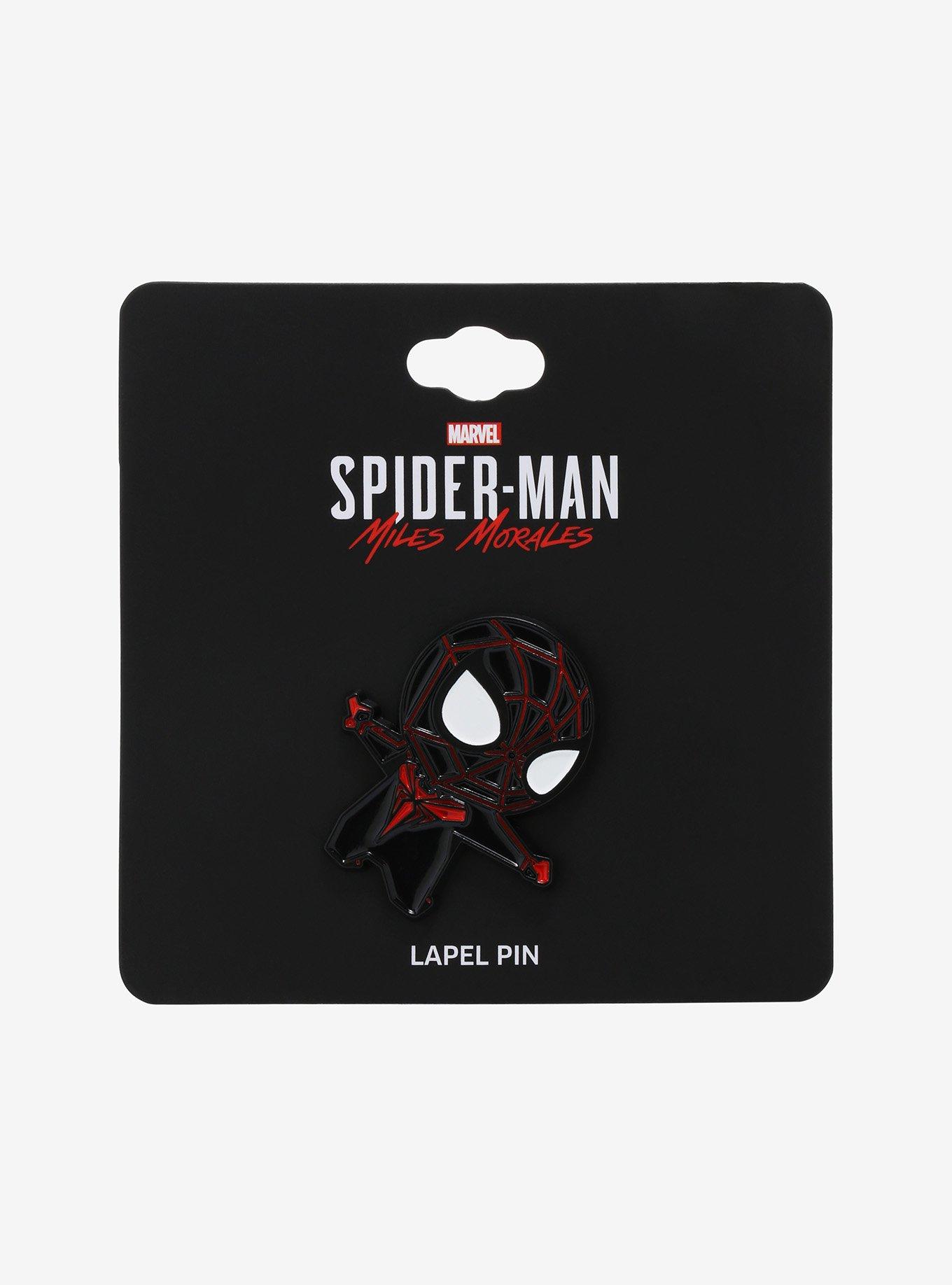 Marvel Spider-Man Miles Morales Chibi Enamel Pin - BoxLunch Exclusive, , alternate