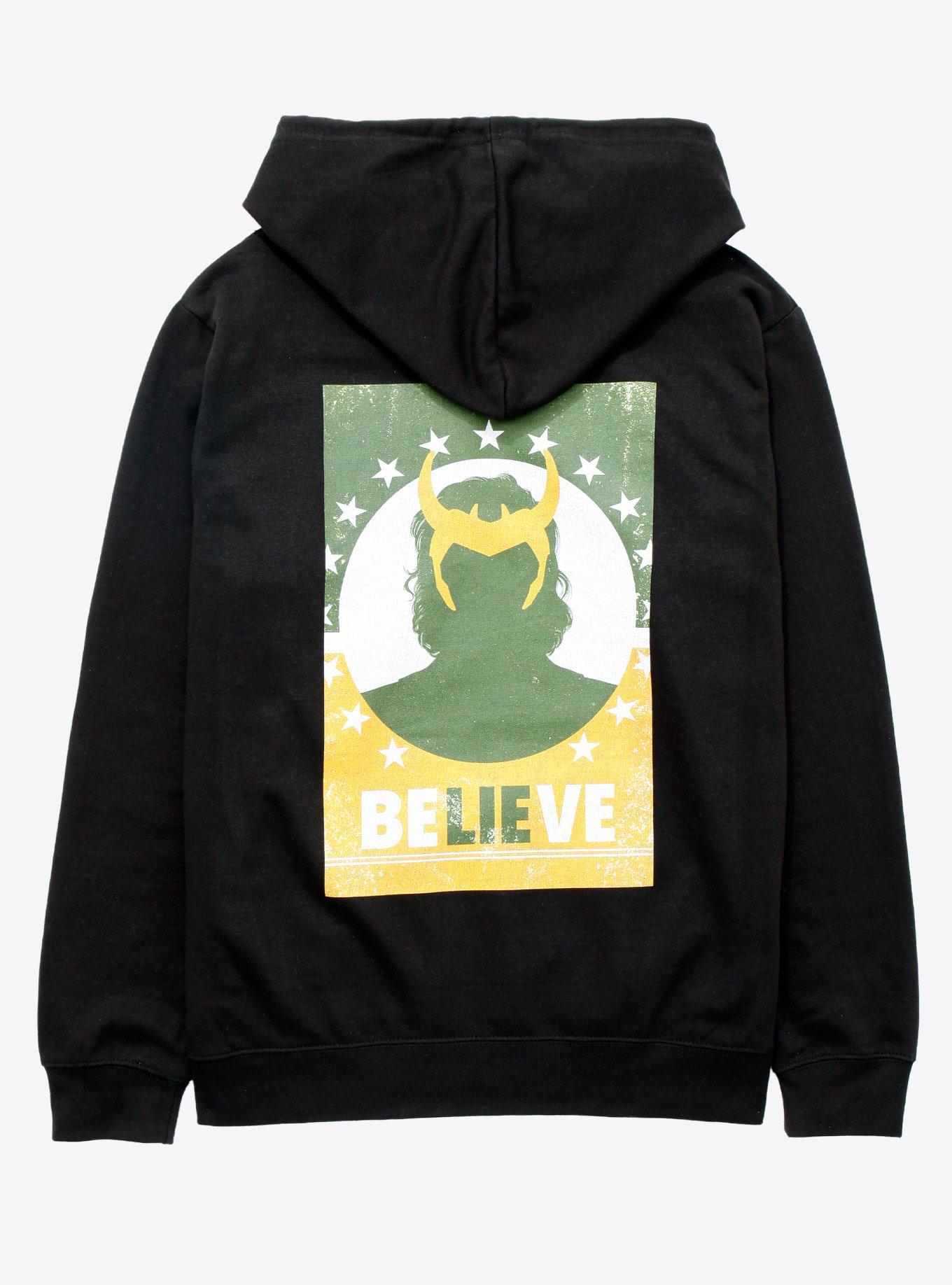 Marvel Loki Believe Hoodie, BLACK, alternate