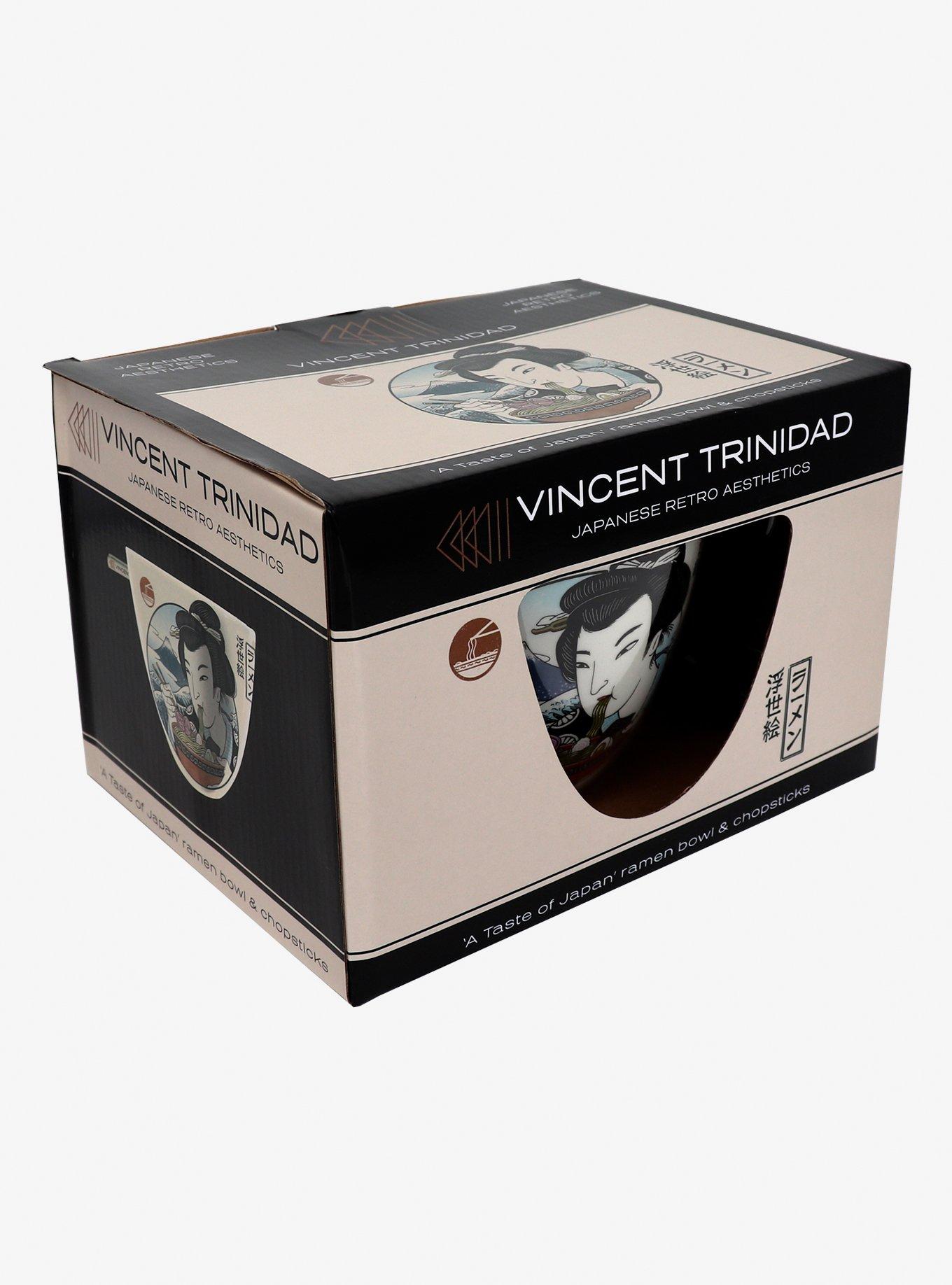 Taste Japan Ramen Bowl With Chopsticks By Vincent Trinidad, , alternate