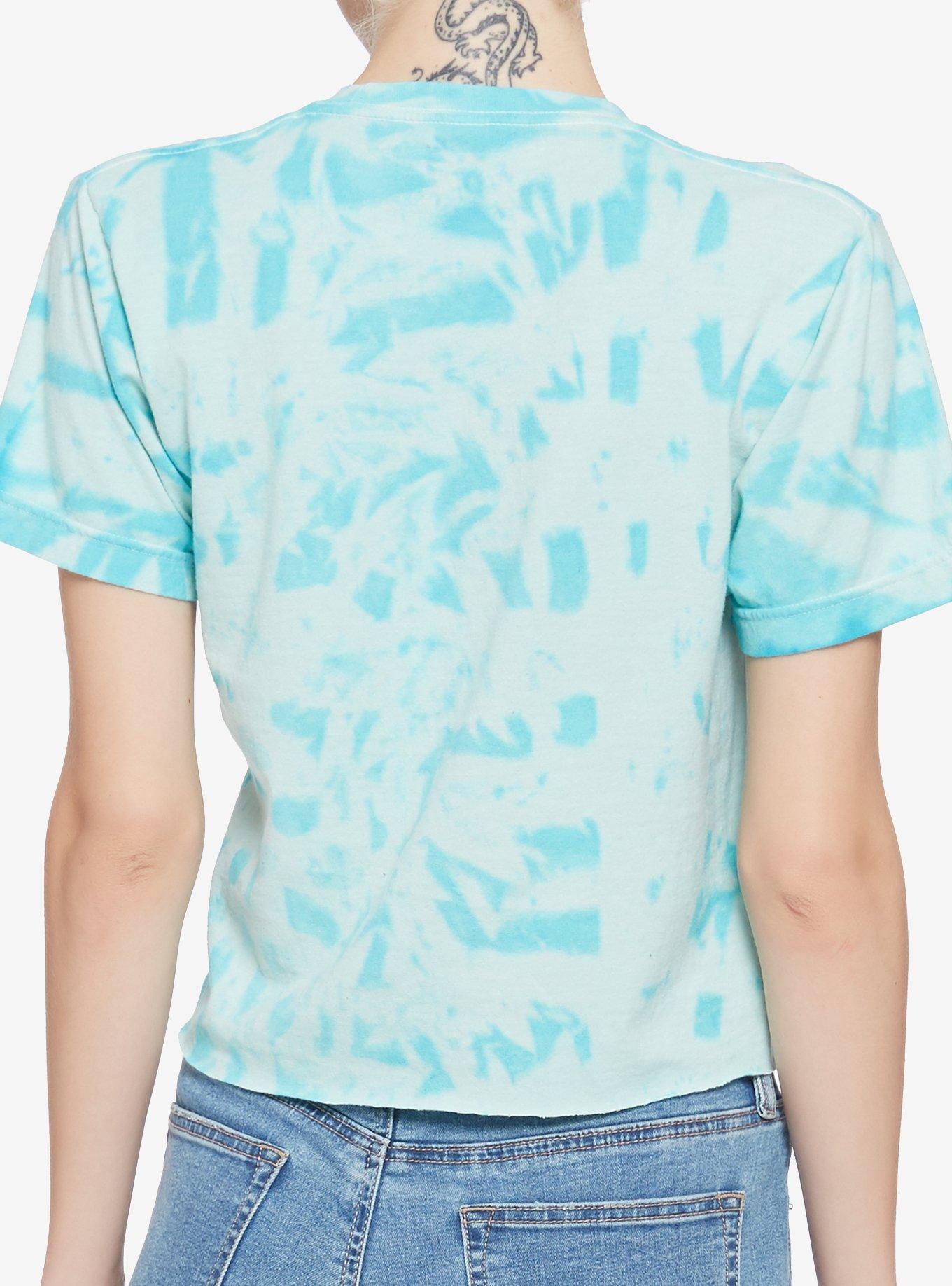 My Hero Academia Characters Grid Tie-Dye Girls Crop T-Shirt, MULTI, alternate