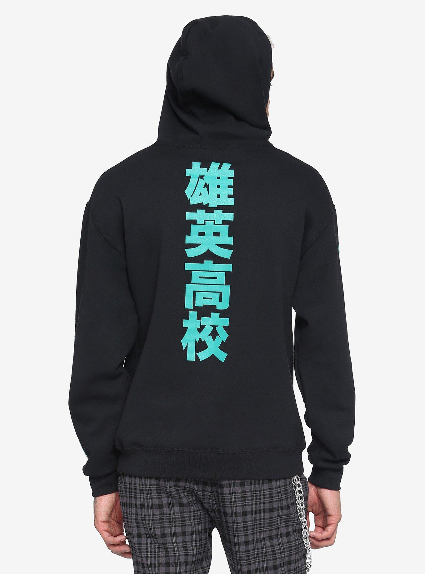 My Hero Academia Izuku Midoriya Hoodie, BLACK, alternate