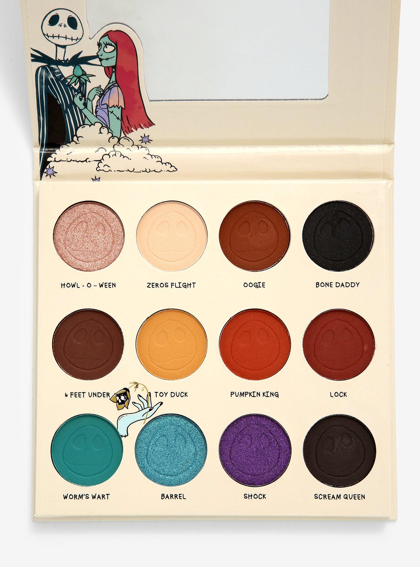 Disney The Nightmare Before Christmas Jack & Sally Star-Crossed Lovers Eyeshadow Palette - BoxLunch Exclusive, , alternate