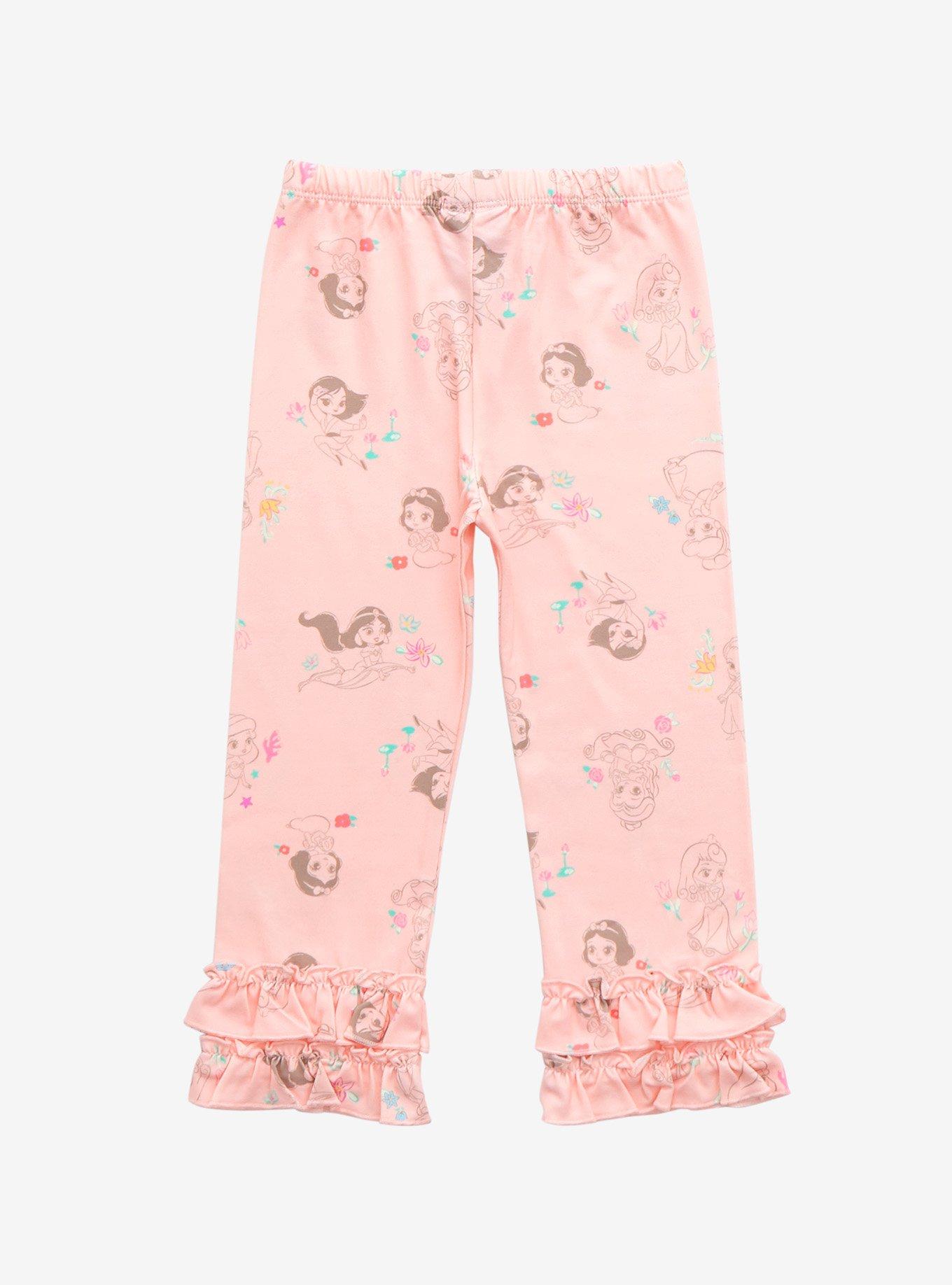 Disney Princesses Allover Print Toddler Frilled Leggings - BoxLunch Exclusive, LIGHT PINK, alternate