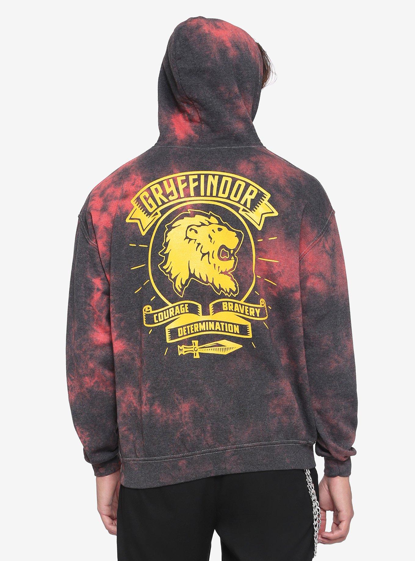 Harry Potter Gryffindor Tie-Dye Hoodie, RED, alternate