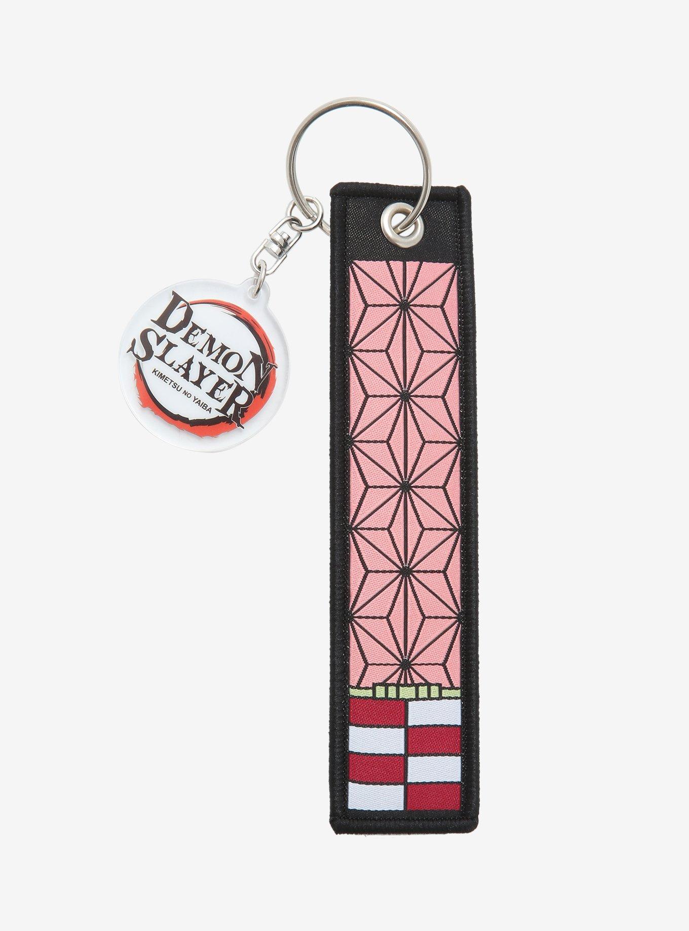 Demon Slayer: Kimetsu No Yaiba Tanjiro & Nezuko Fabric Tag Key Chain, , alternate