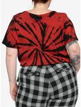 DC Comics The Suicide Squad Harley Quinn Live Fast Die Clown Tie-Dye Girls Crop T-Shirt Plus Size, MULTI, alternate
