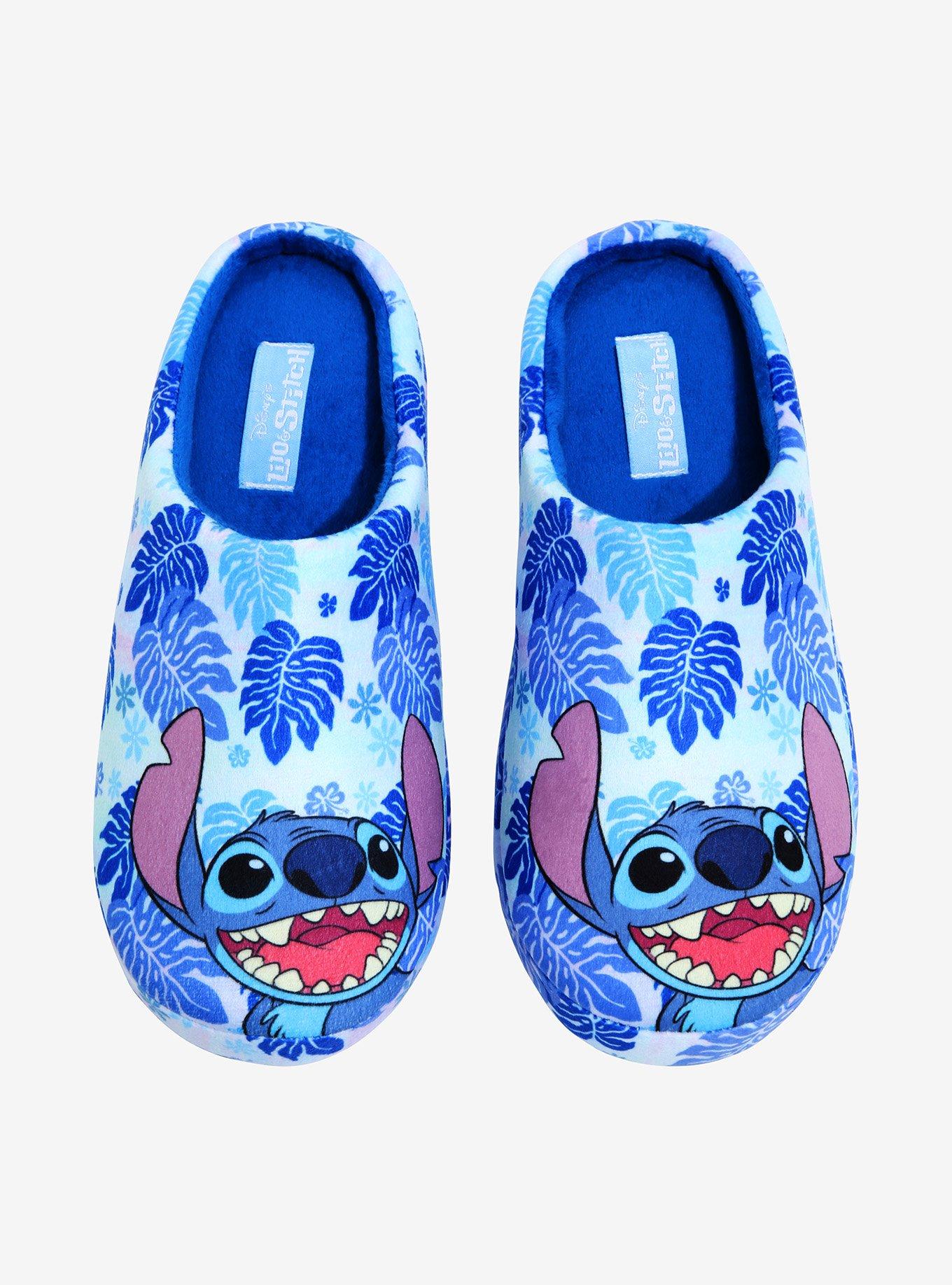 Disney Lilo & Stitch Tropical Slippers - BoxLunch Exclusive, BLUE, alternate