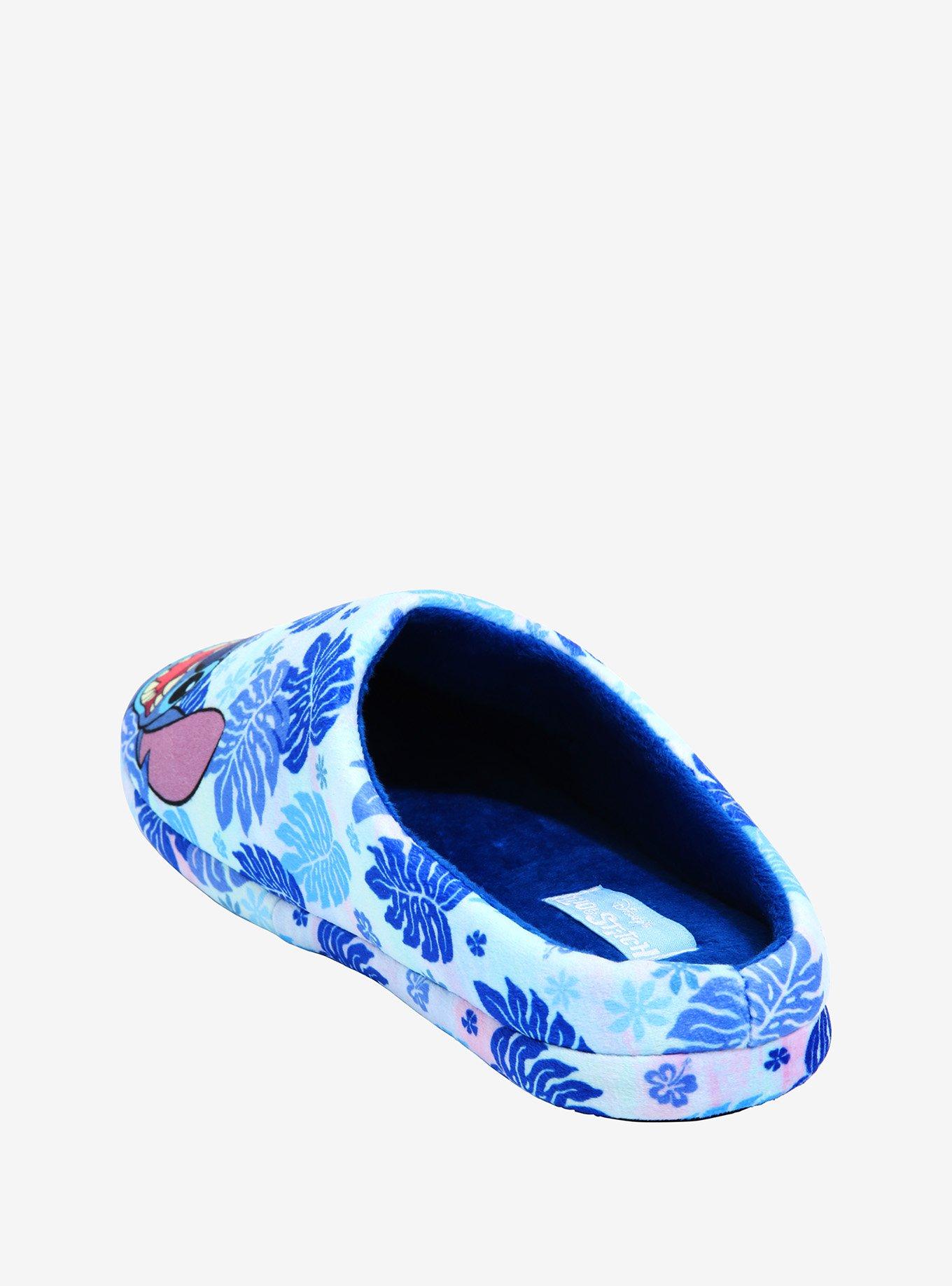 Disney Lilo & Stitch Tropical Slippers - BoxLunch Exclusive, BLUE, alternate