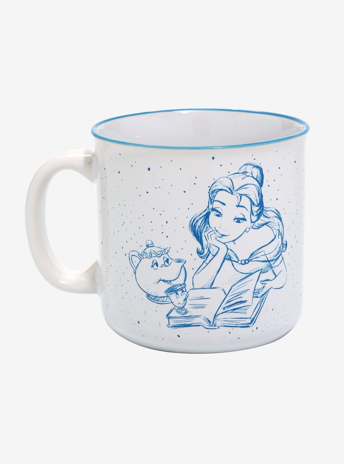 Disney Beauty and the Beast Belle&rsquo;s Book Club Camper Mug, , alternate