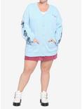 Disney Lilo & Stitch Embroidered Sleeve Girls Cardigan Plus Size, MULTI, alternate