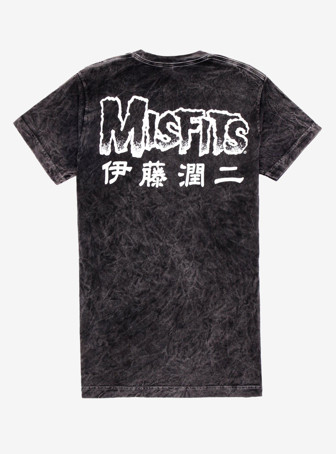 Misfits X Junji Ito Bass Wash T-Shirt, BLACK, alternate