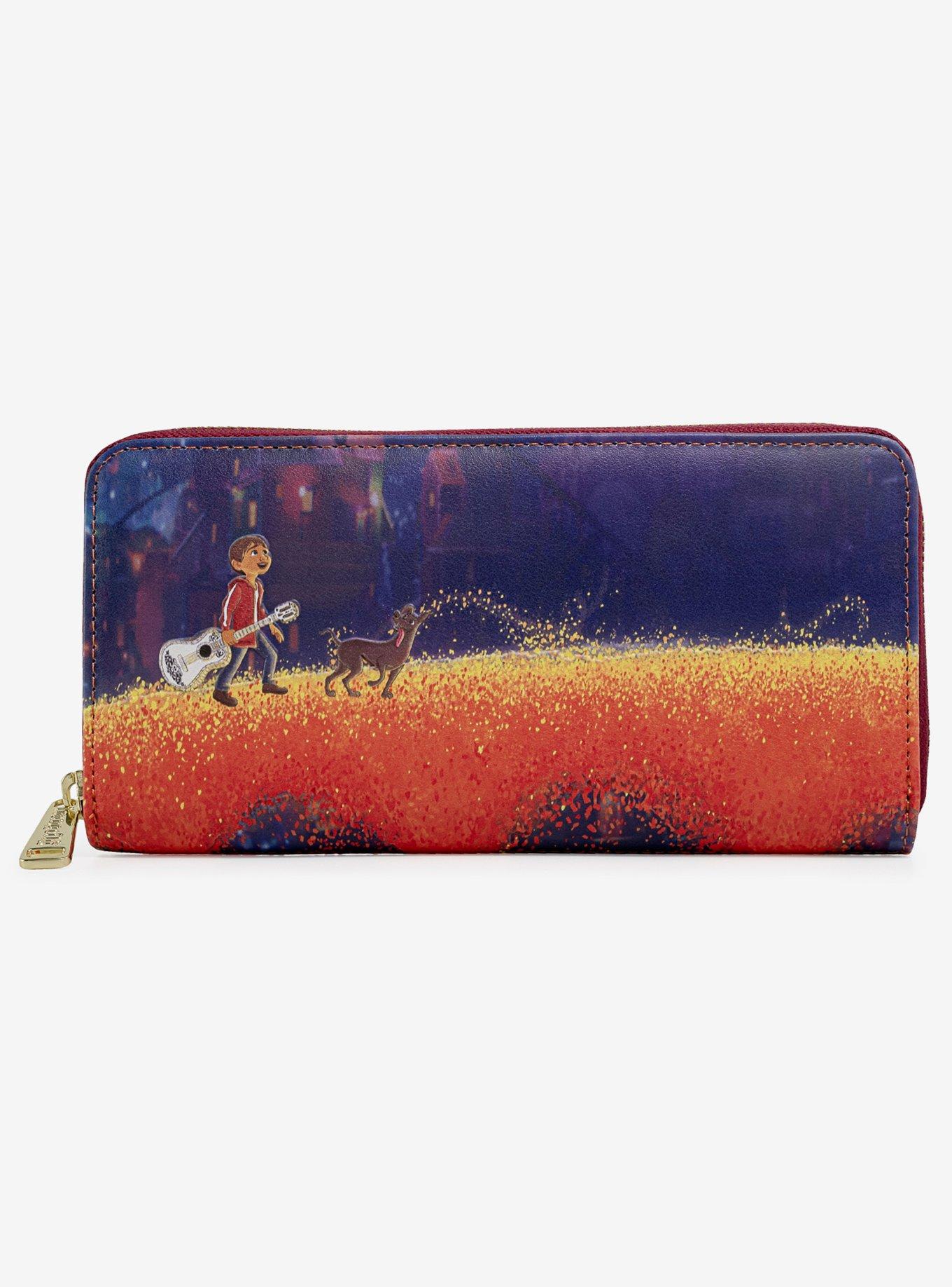Loungefly Disney Pixar Coco Marigold Bridge Zip Wallet, , alternate