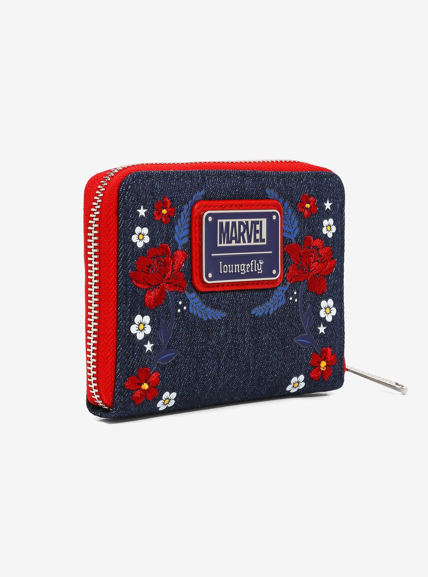 Loungefly Marvel Captain America 80th Anniversary Zip Wallet, , alternate