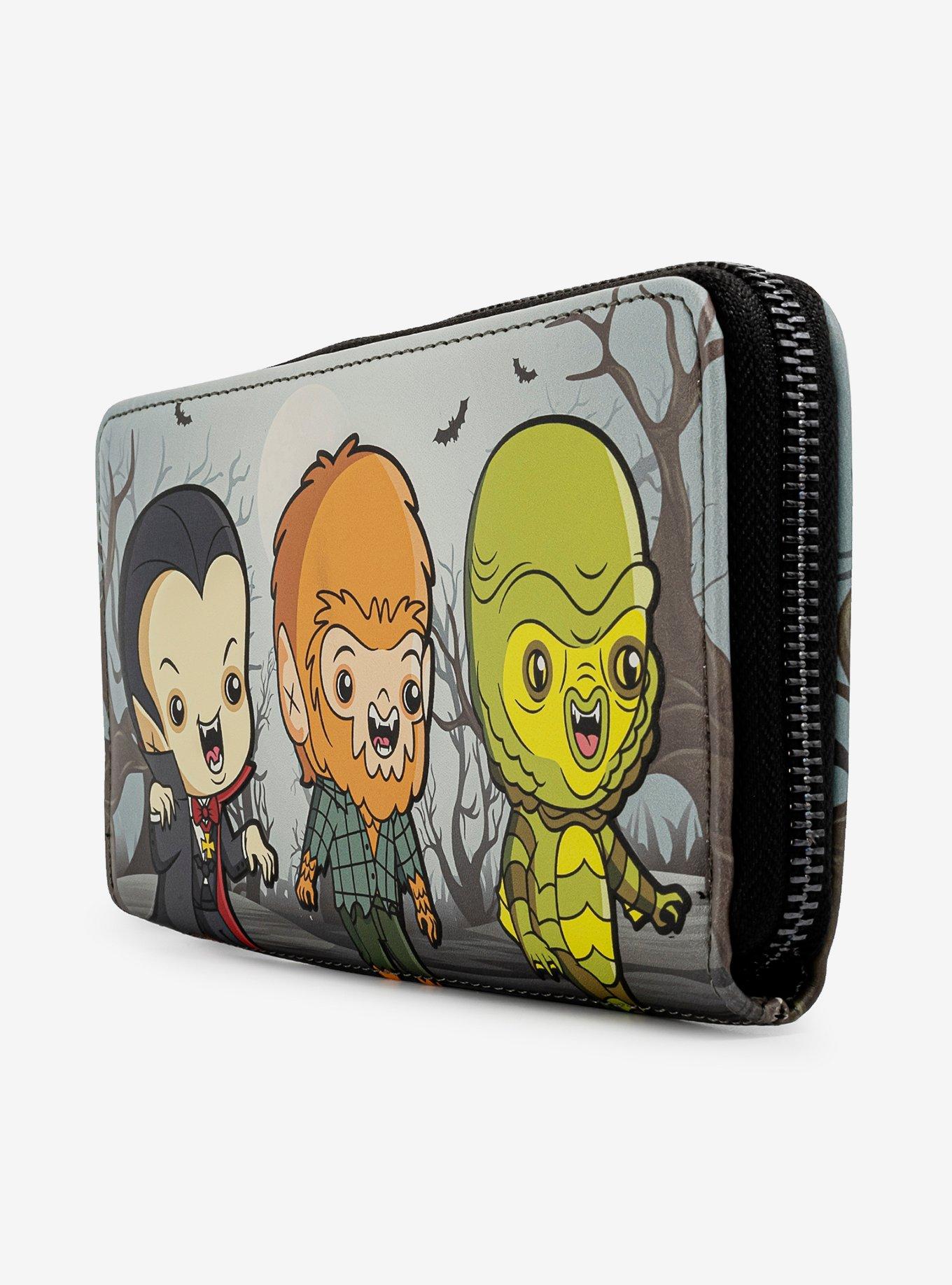 Loungefly Universal Monsters Chibi Zip Wallet, , alternate