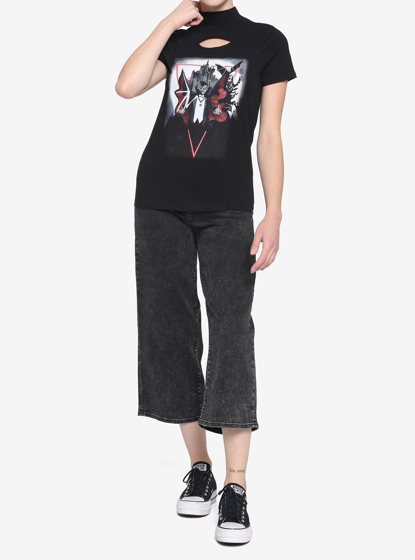 Universal Monsters Dracula Mock Neck Top, MULTI, alternate