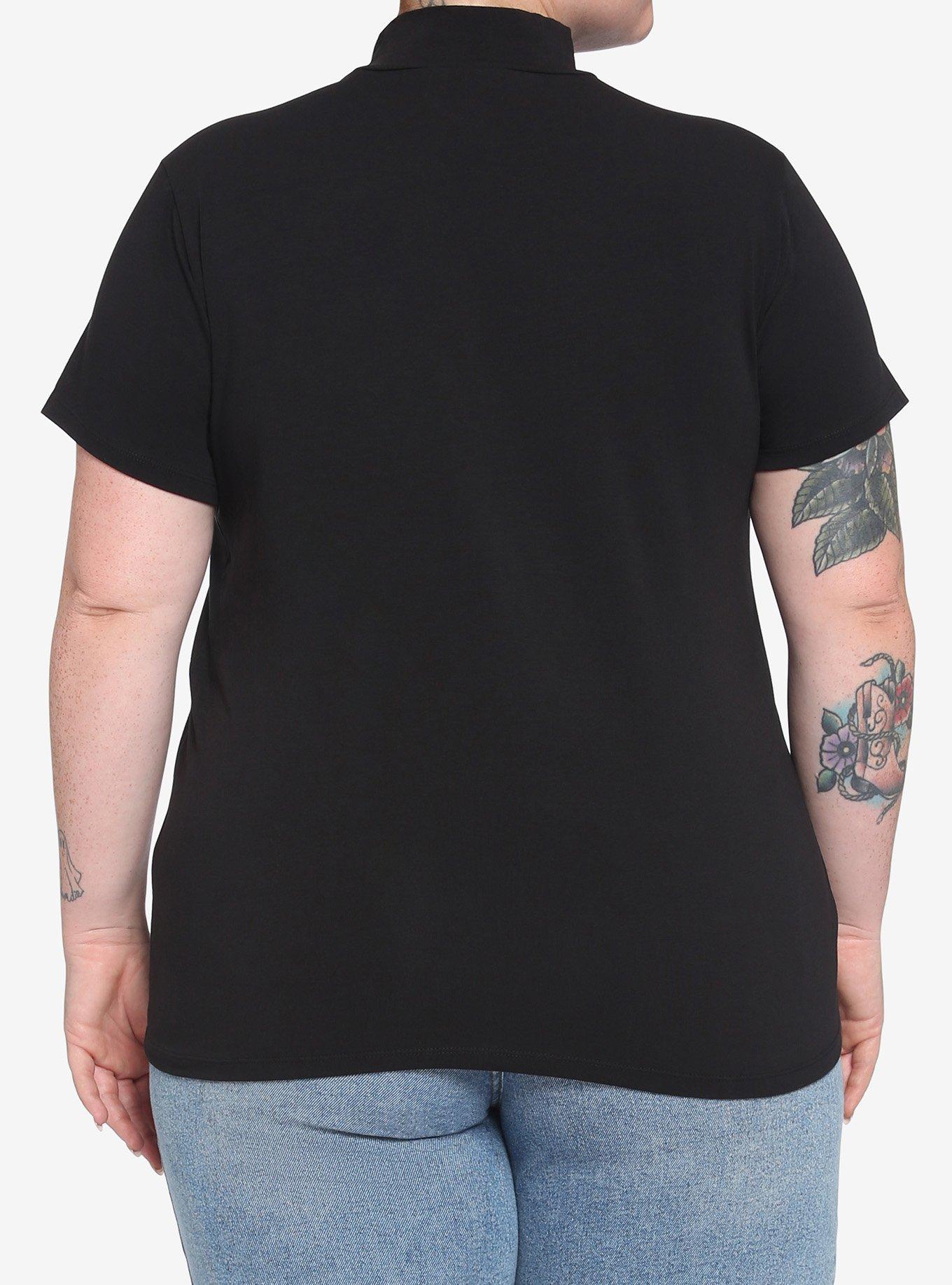 Universal Monsters Dracula Mock Neck Top Plus Size, MULTI, alternate