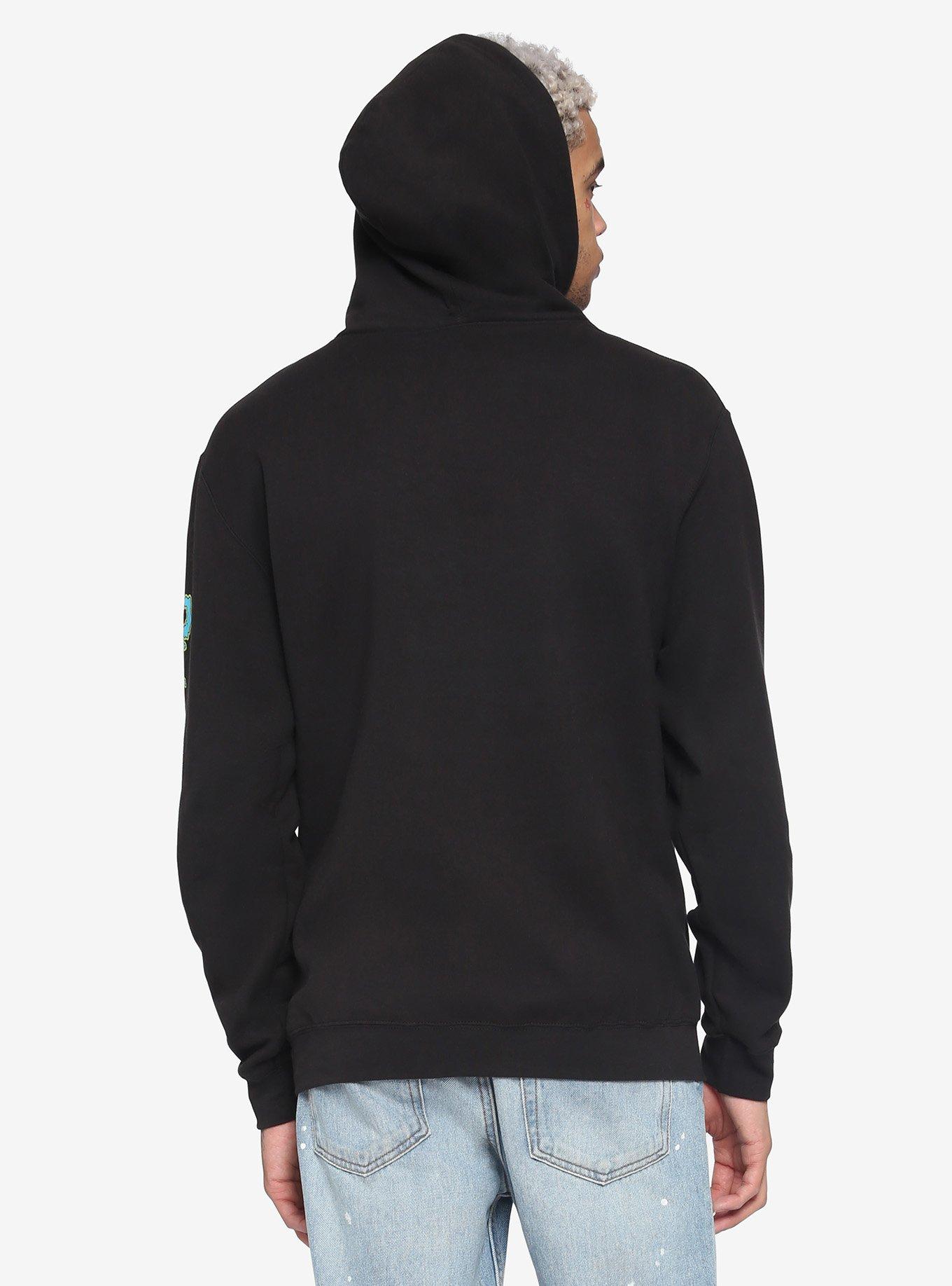 Rick And Morty Portal Hoodie, BLACK, alternate