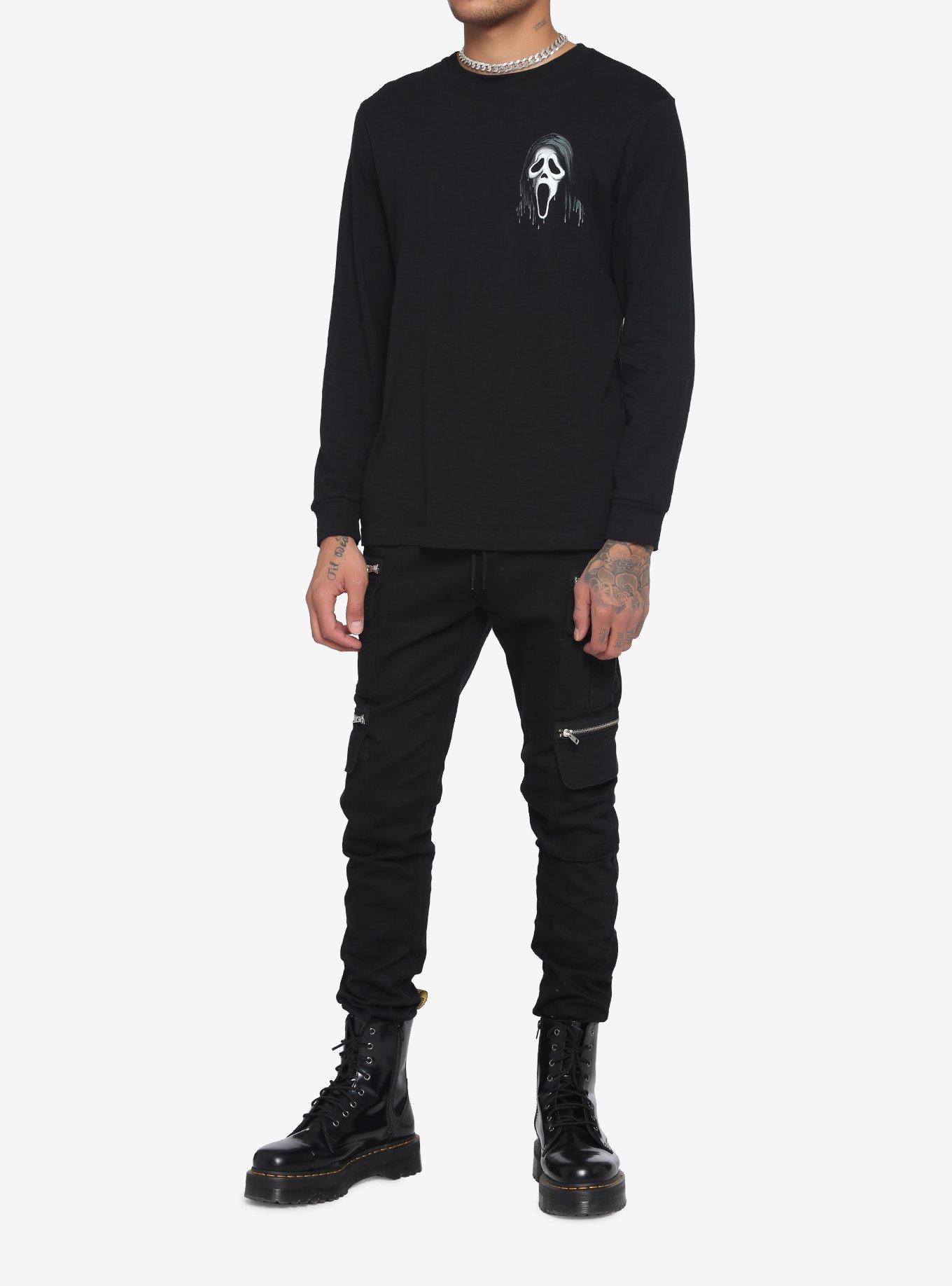 Scream Ghost Face Horror Club Long-Sleeve T-Shirt, BLACK, alternate