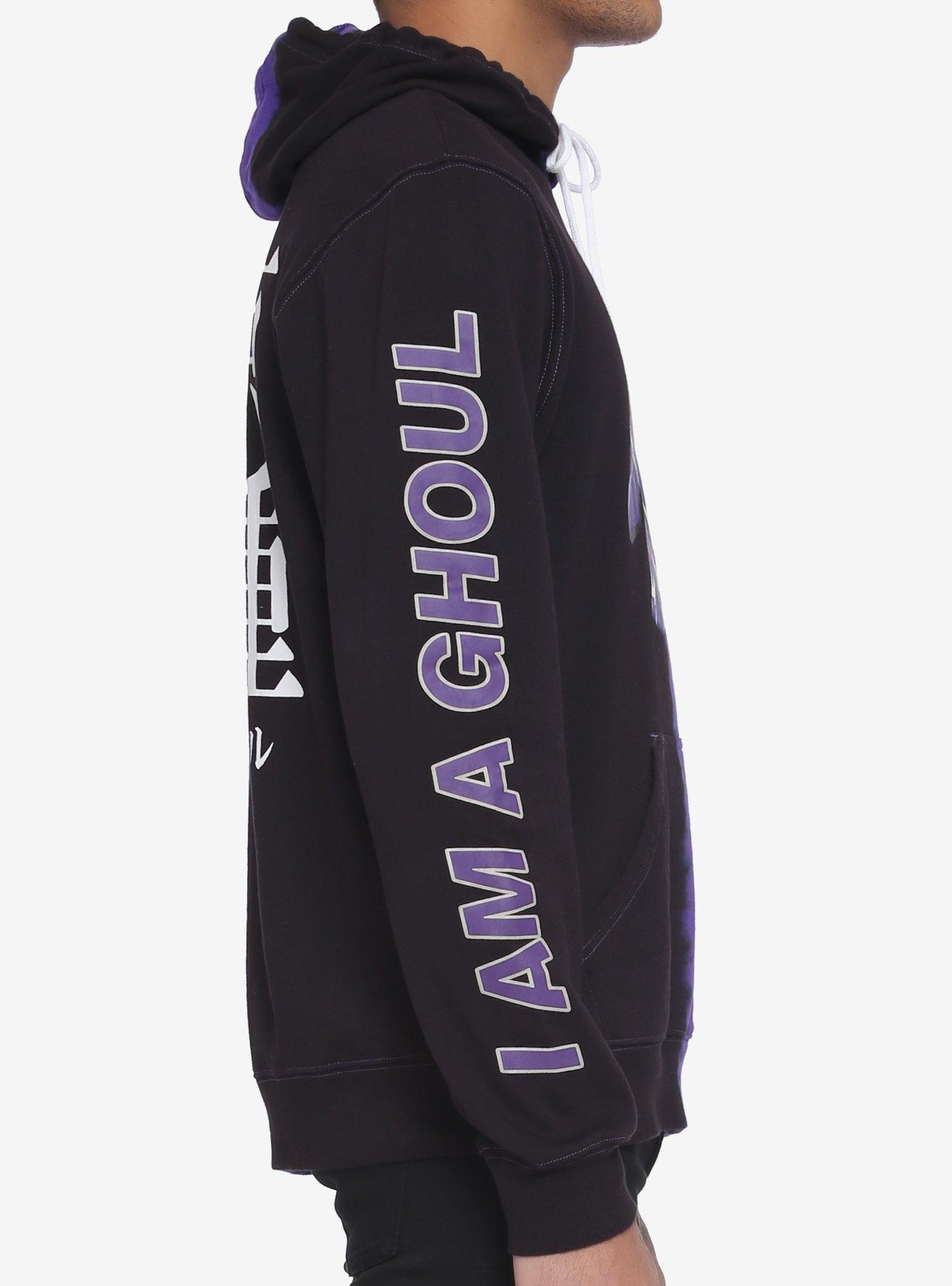 Tokyo Ghoul Purple Split Dye Hoodie, PURPLE, alternate