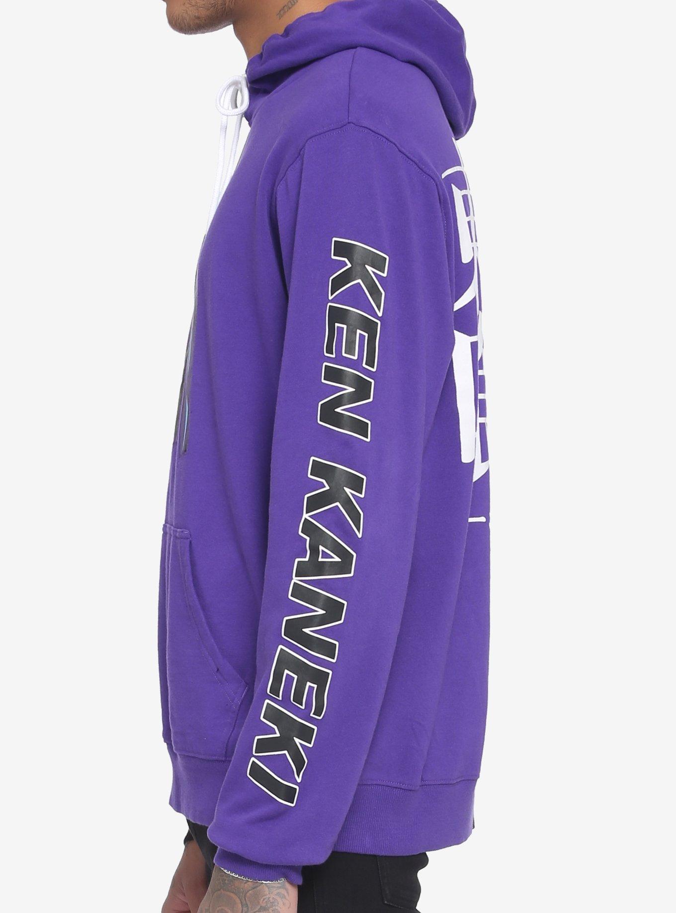 Tokyo ghoul purple discount & black split hoodie