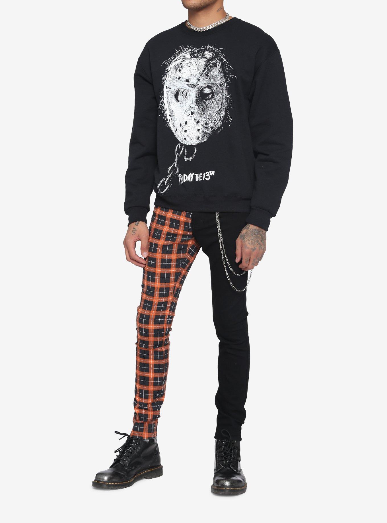 Friday The 13th Jason Mask Sweatshirt, BLACK, alternate