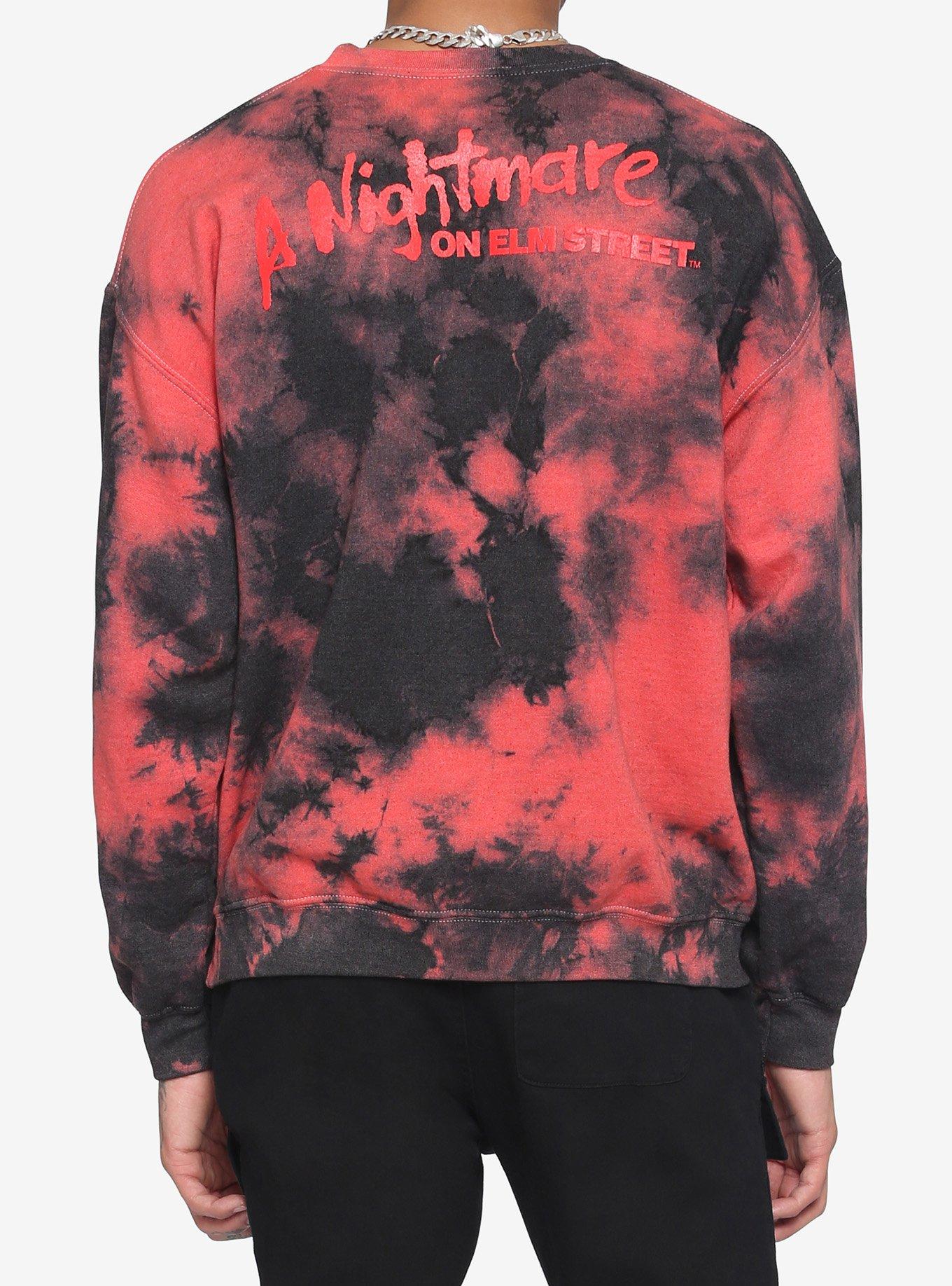 A Nightmare On Elm Street Tie-Dye Sweatshirt, BLACK, alternate