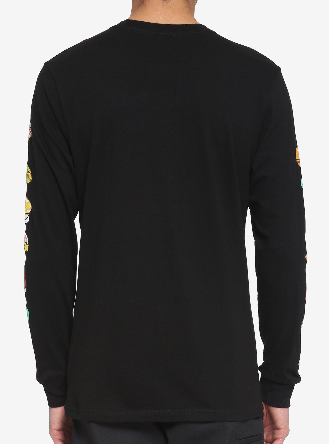 Kirby Food Long-Sleeve T-Shirt, BLACK, alternate