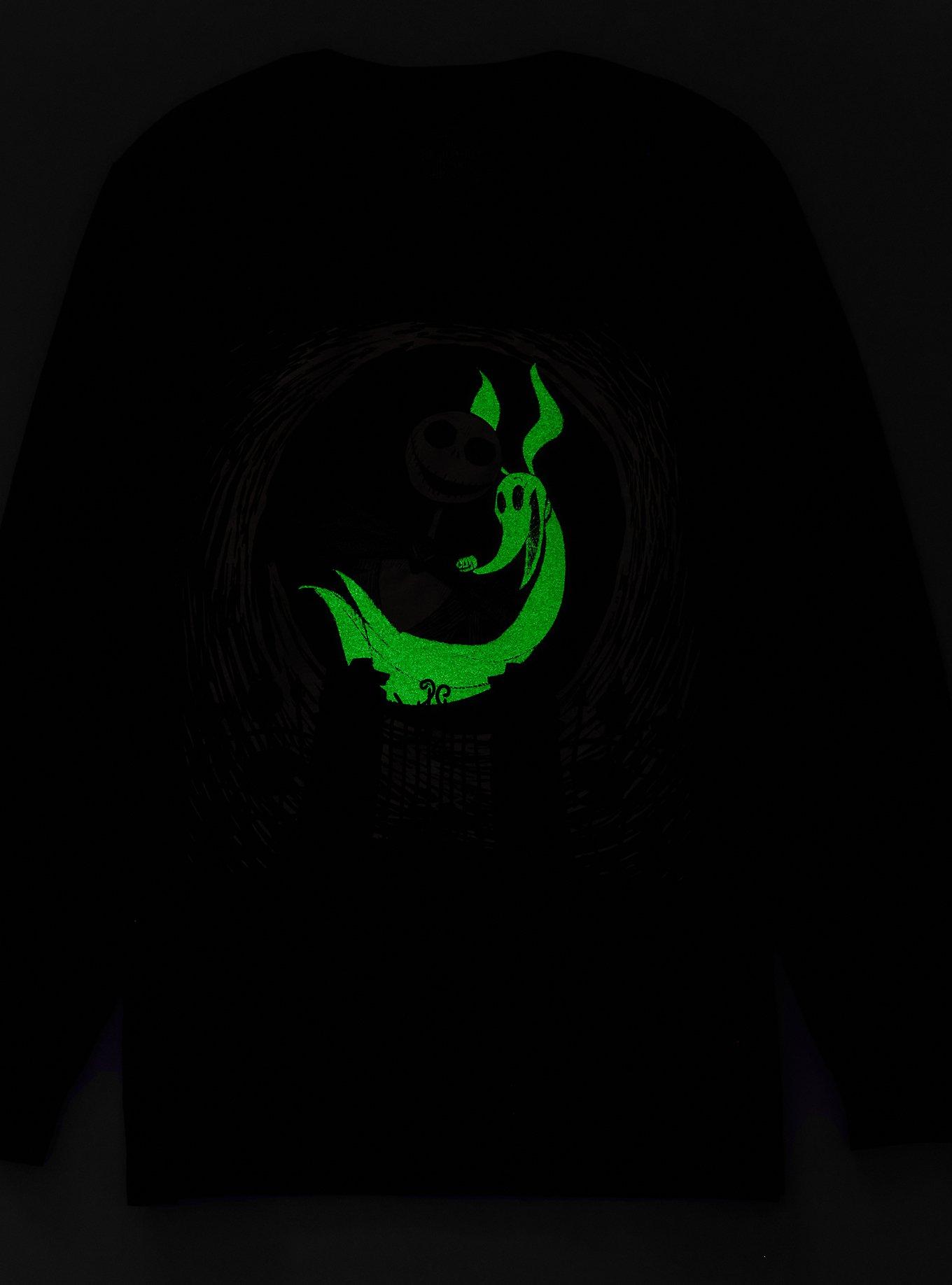 The Nightmare Before Christmas Jack & Zero Long-Sleeve T-Shirt, BLACK, alternate