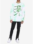 Hunter X Hunter Gon Fishing Pole Tie-Dye Long-Sleeve T-Shirt, GREEN, alternate