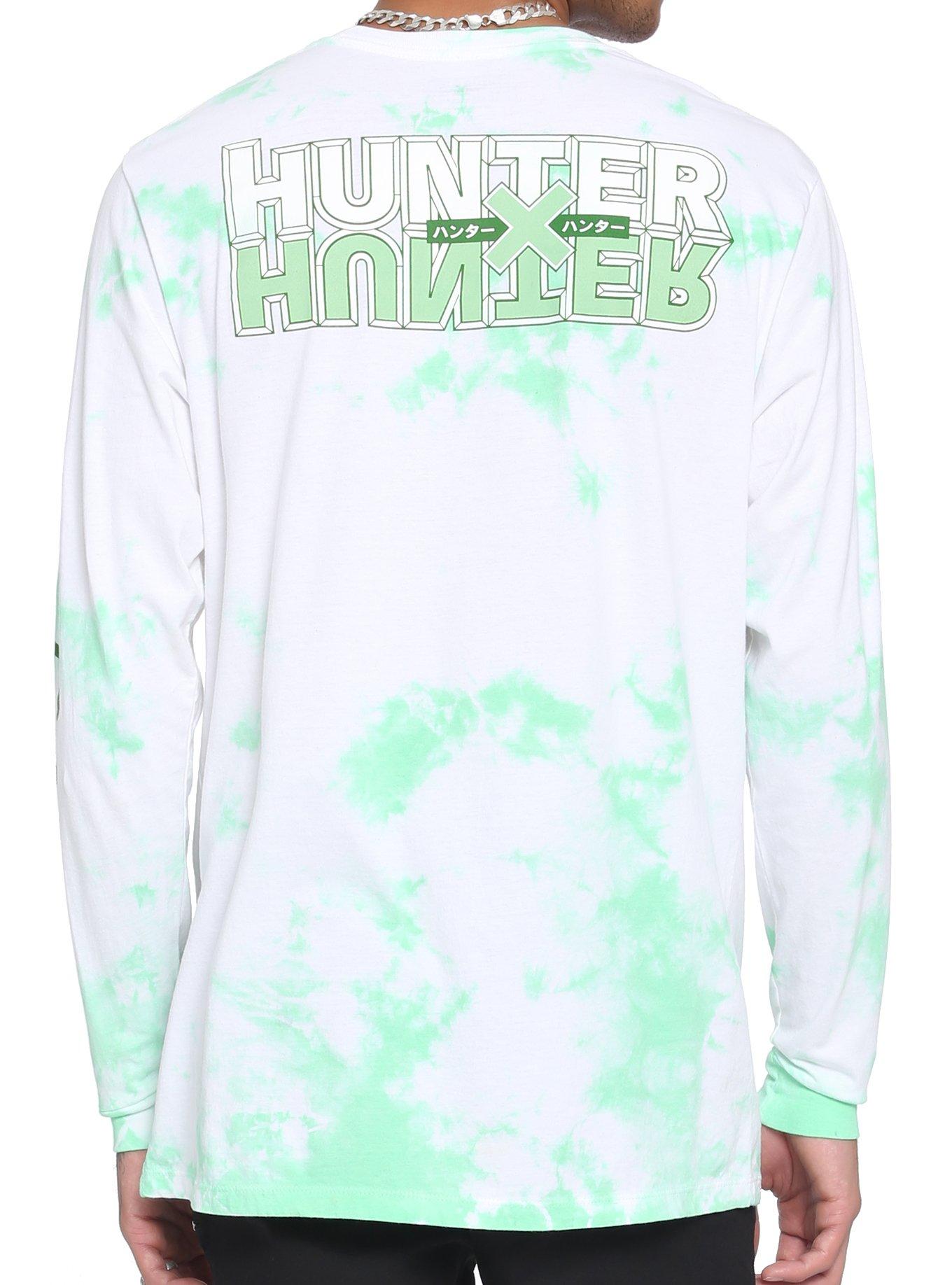 Hunter X Hunter Gon Fishing Pole Tie-Dye Long-Sleeve T-Shirt, GREEN, alternate