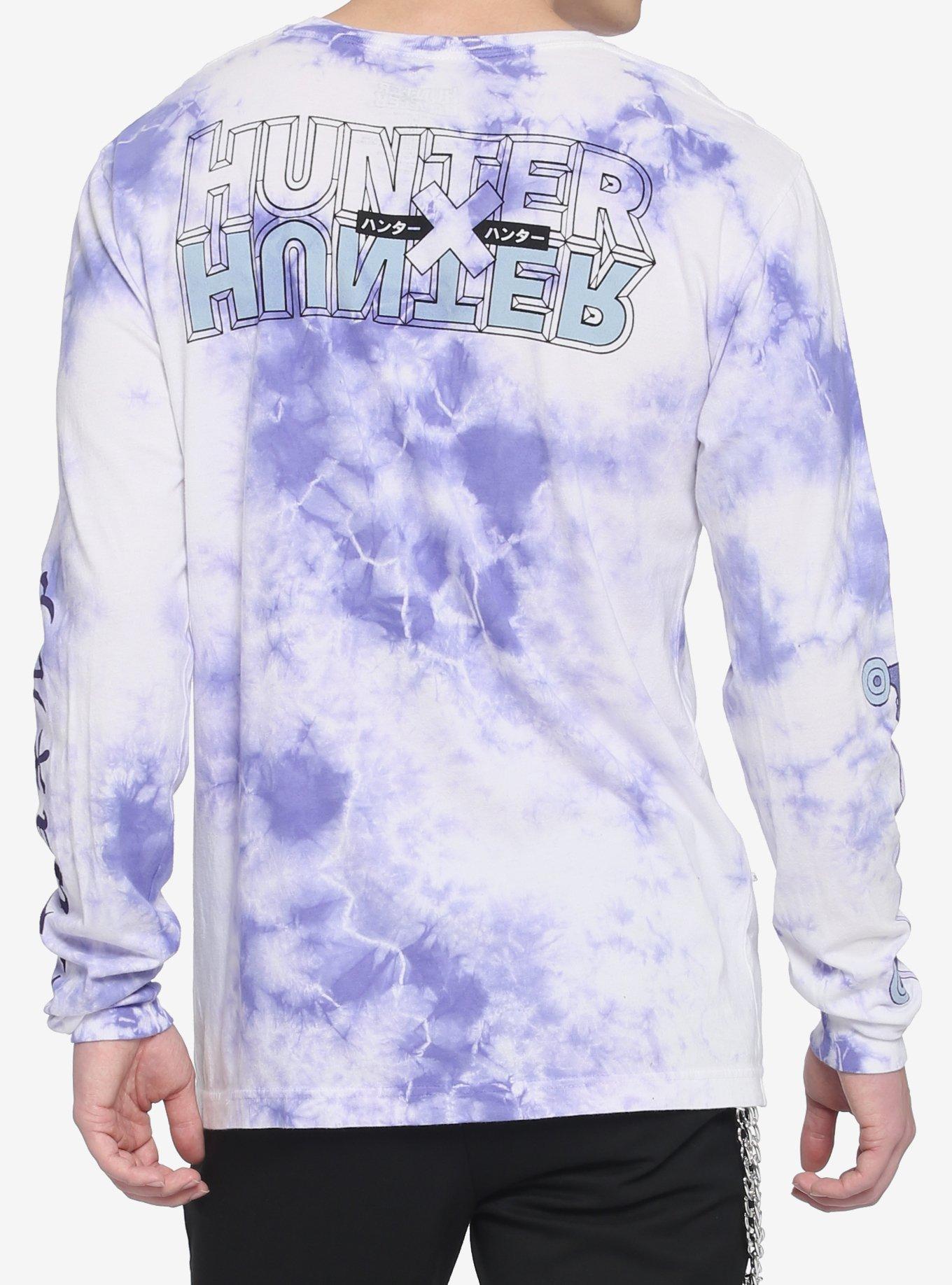 Hunter X Hunter Killua Skateboard Tie-Dye Long-Sleeve T-Shirt, PURPLE, alternate