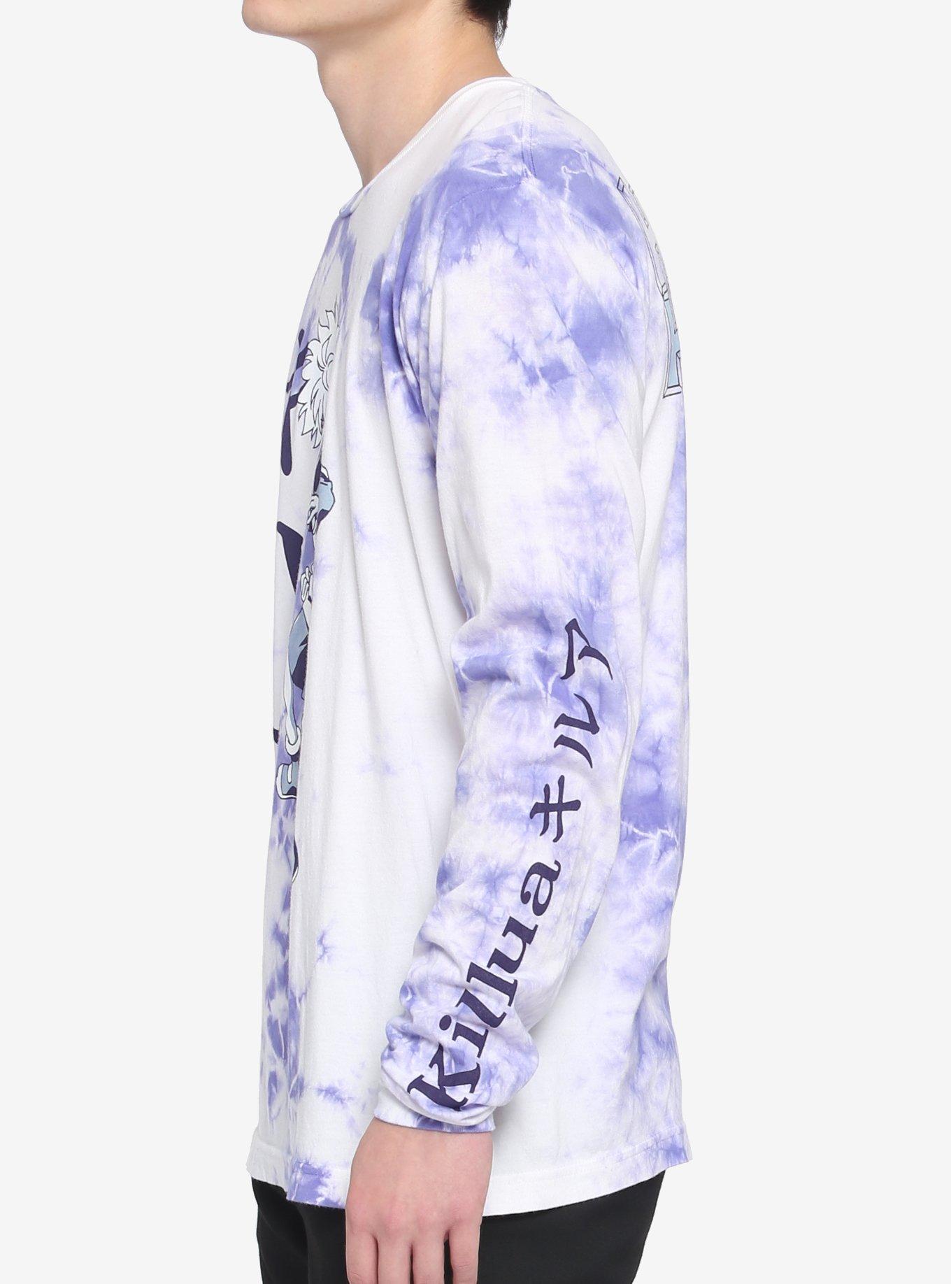 Hunter X Hunter Killua Skateboard Tie-Dye Long-Sleeve T-Shirt, PURPLE, alternate