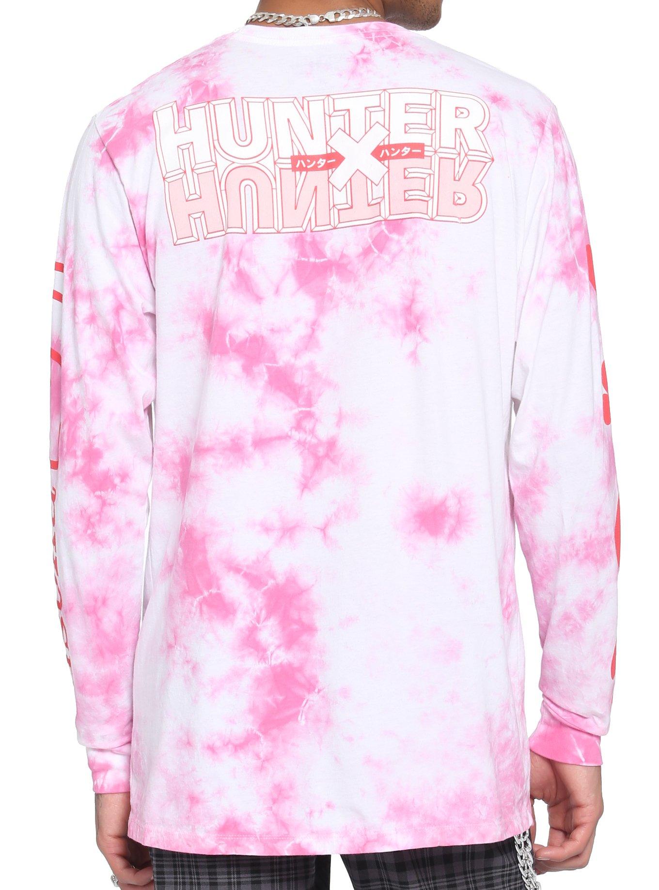 Hunter X Hunter Hisoka Card Suits Tie-Dye Long-Sleeve T-Shirt, PINK, alternate