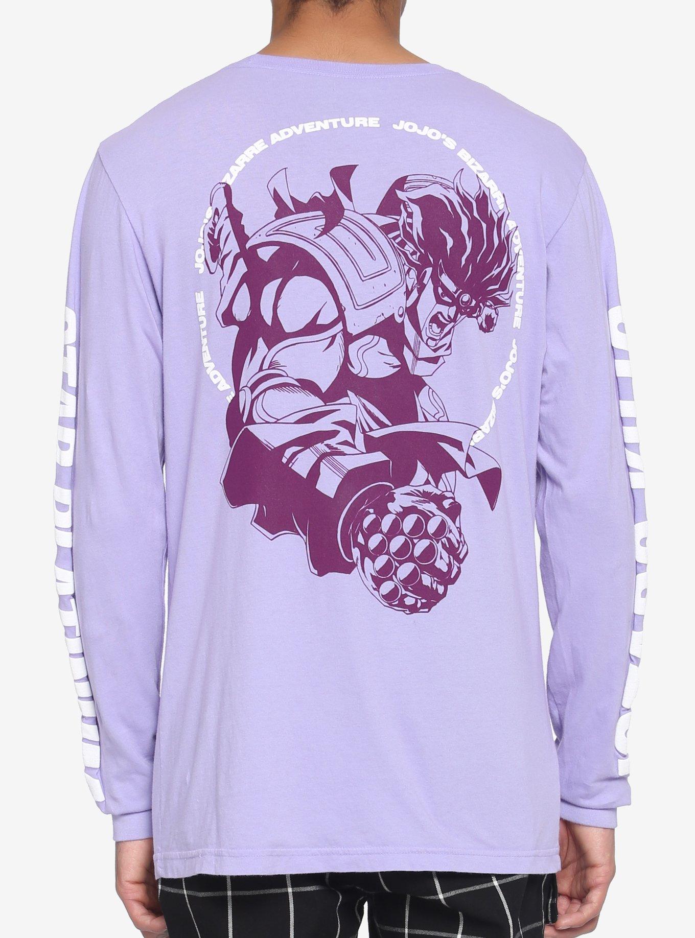 JoJo's Bizarre Adventure Ora Long-Sleeve T-Shirt, PURPLE, alternate