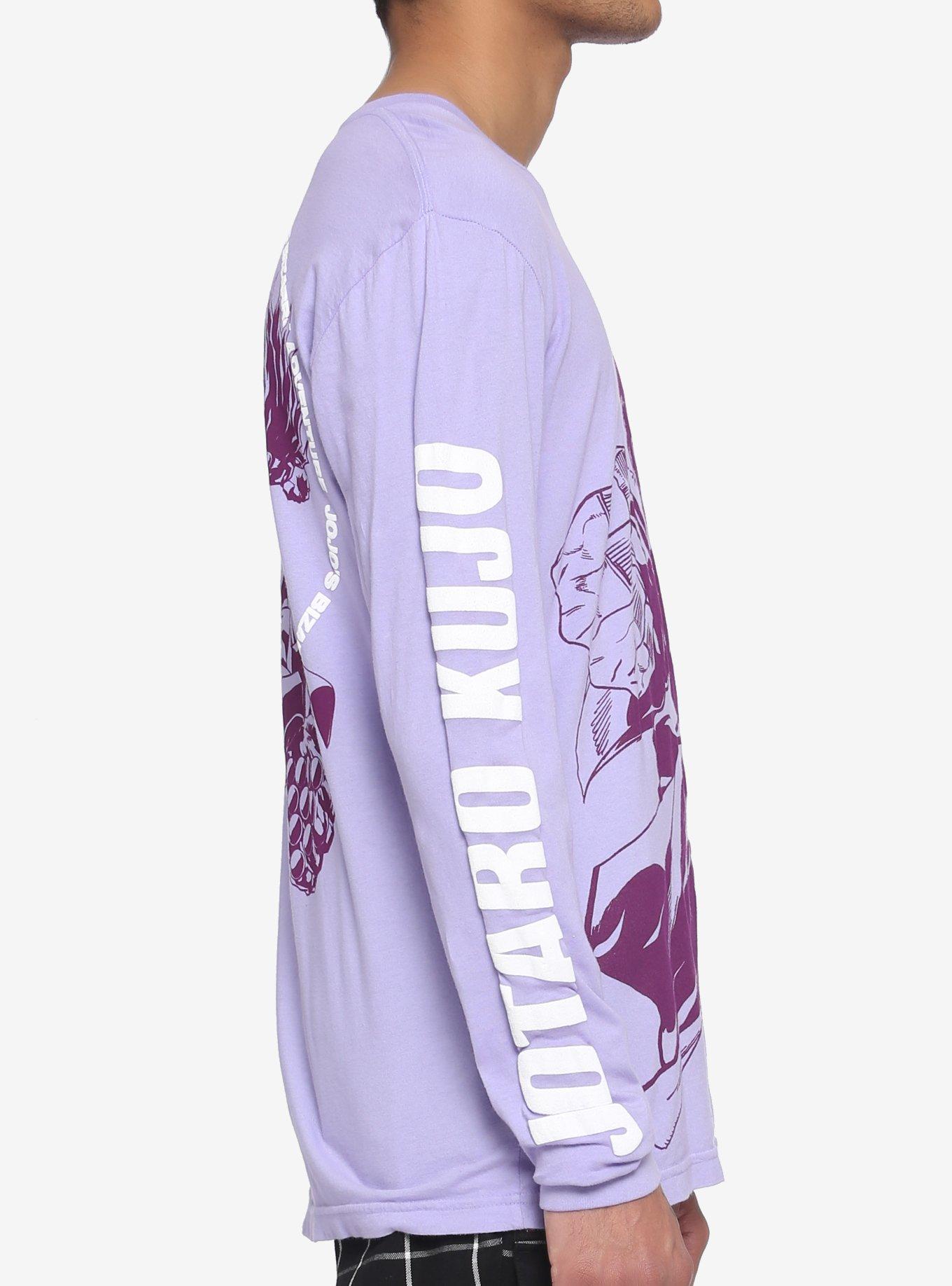 JoJo's Bizarre Adventure Ora Long-Sleeve T-Shirt, PURPLE, alternate