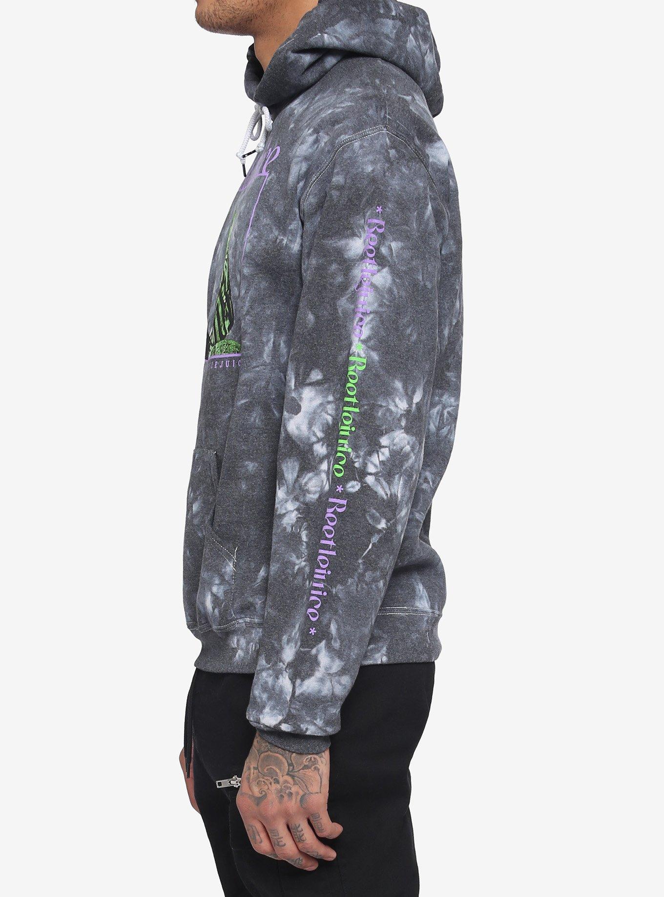 Beetlejuice Neon Wash Hoodie, GREY, alternate