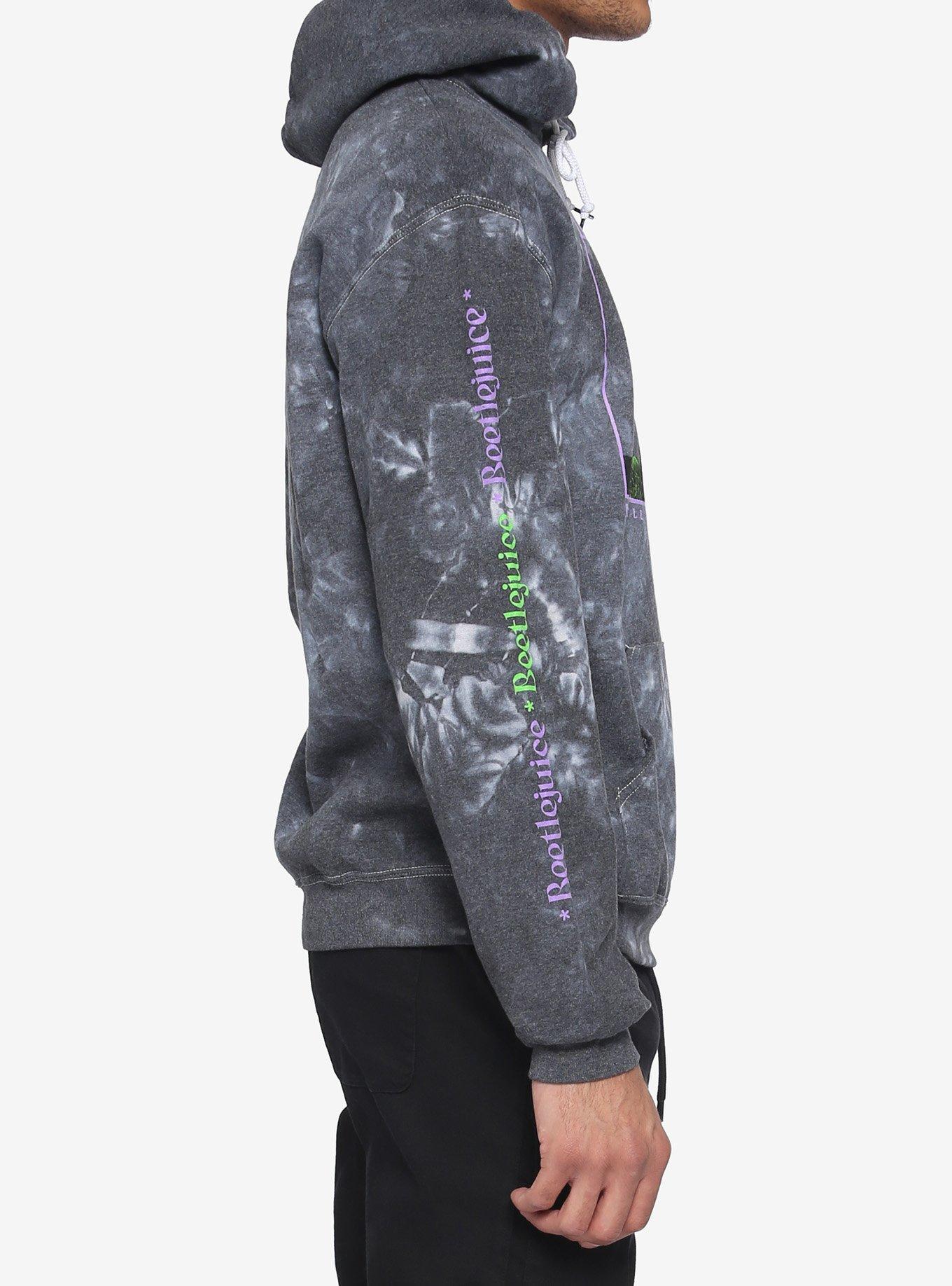 Beetlejuice Neon Wash Hoodie, GREY, alternate