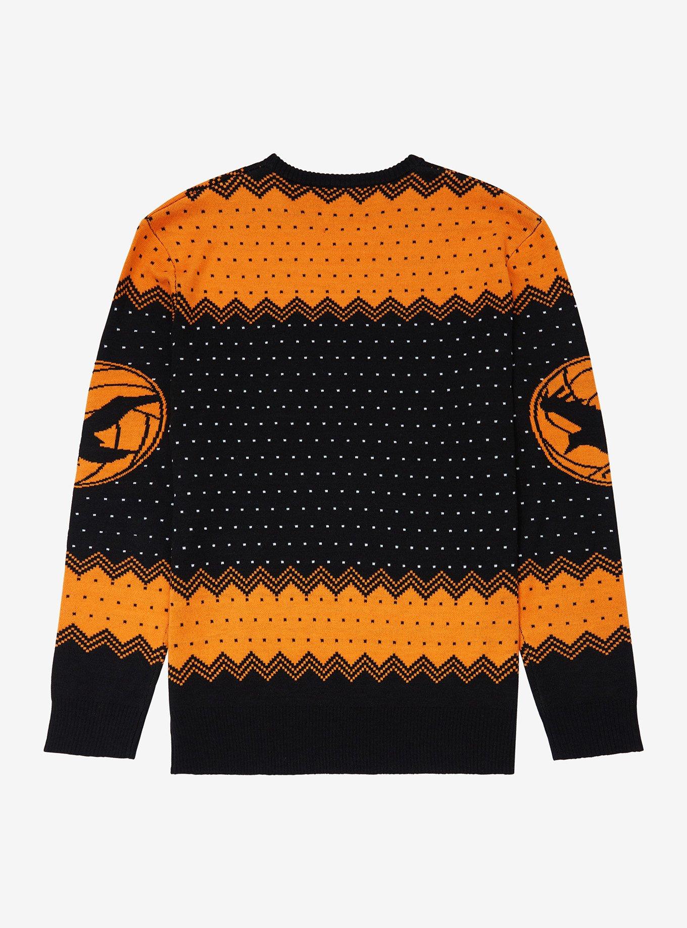 Haikyu!! Karasuno Crows Chibi Team Holiday Sweater - BoxLunch Exclusive, MULTI, alternate