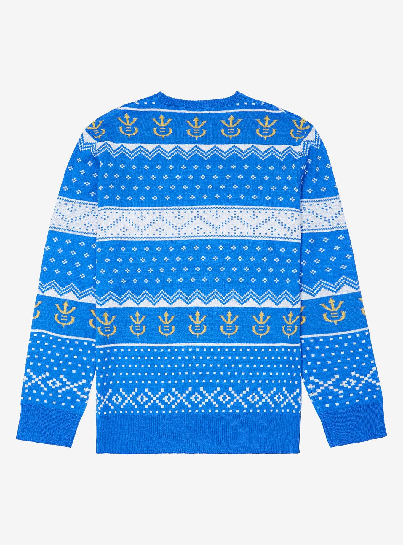 Dragon Ball Z Vegeta Holiday Sweater - BoxLunch Exclusive, MULTI, alternate