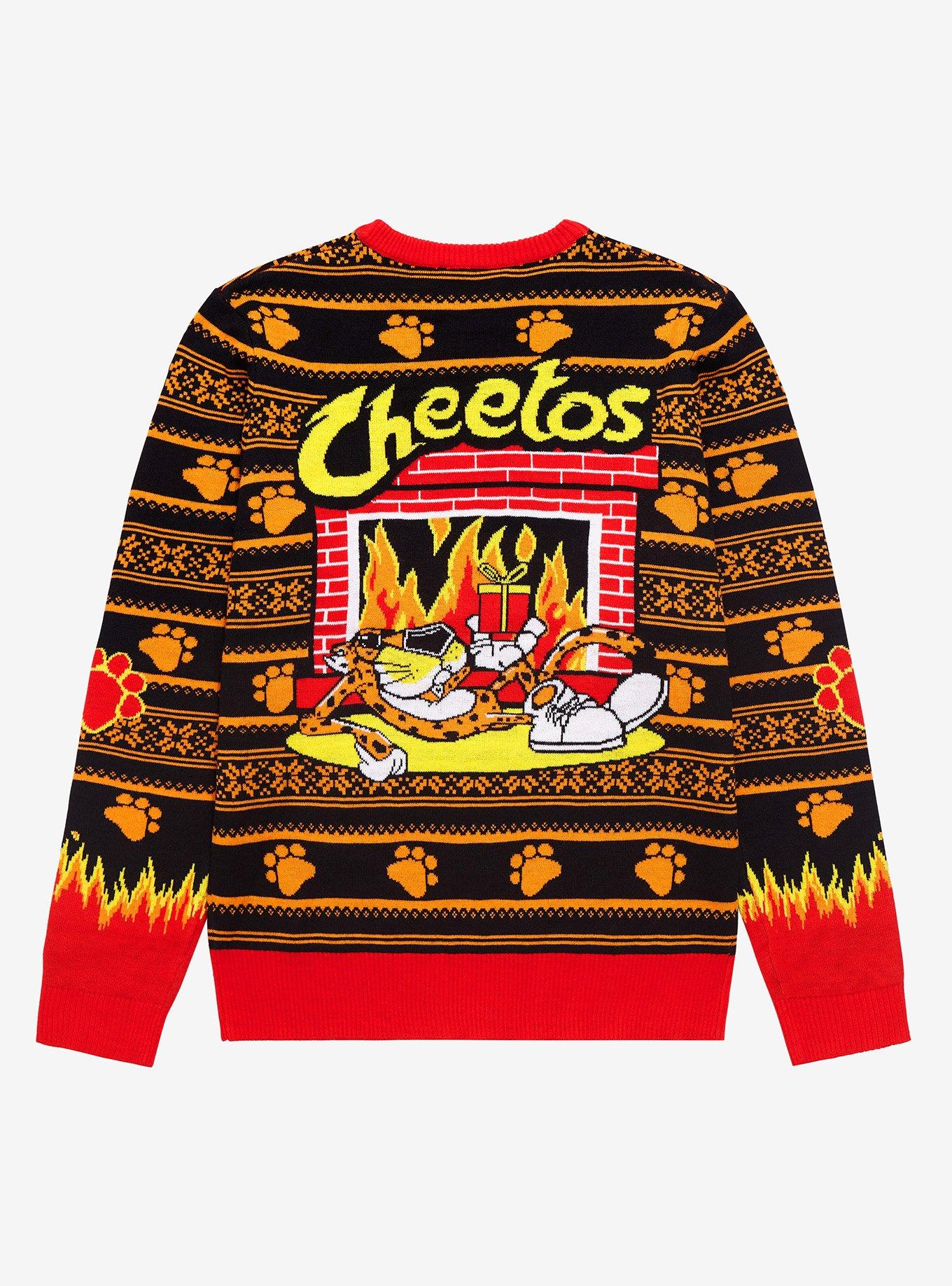 Cheetos Chester Cheetah Fireplace Holiday Sweater - BoxLunch Exclusive, MULTI, alternate