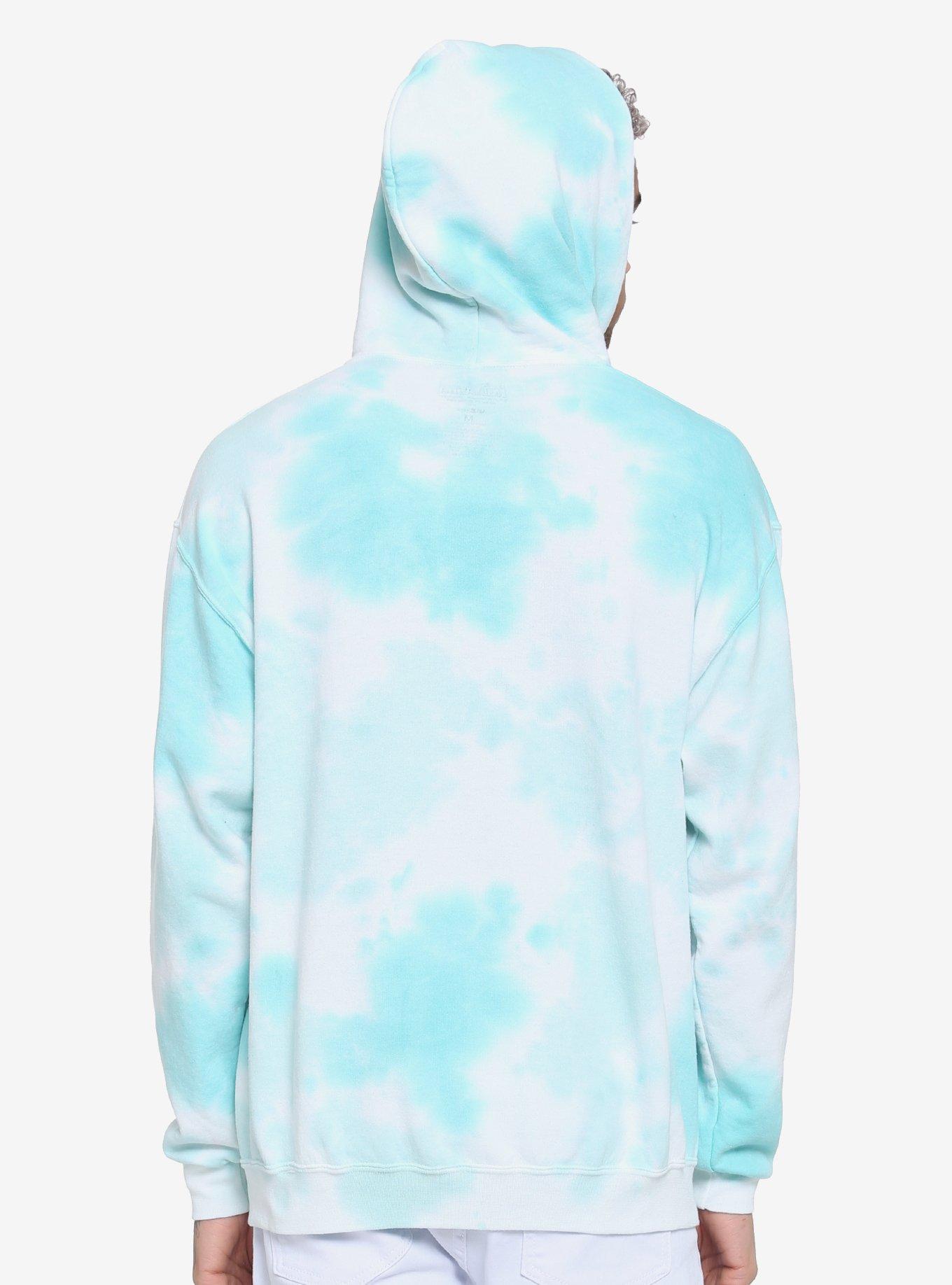 InuYasha Kagome Teal Tie-Dye Hoodie, MULTI, alternate