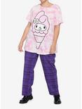 My Melody Ice Cream Tie-Dye Boyfriend Fit Girls T-Shirt Plus Size, MULTI, alternate