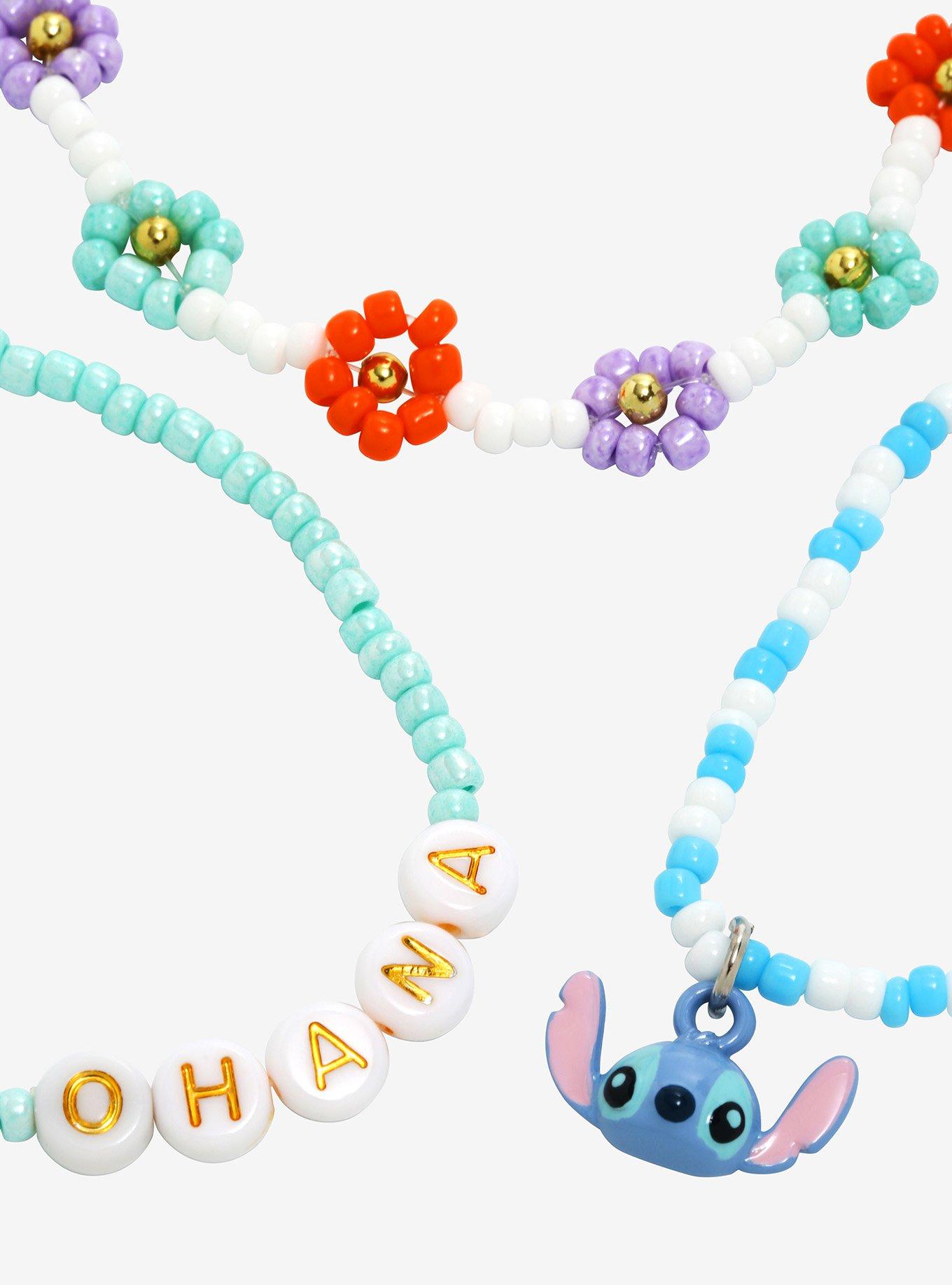Disney Lilo & Stitch Ohana Flowers Bracelet Set - BoxLunch Exclusive, , alternate