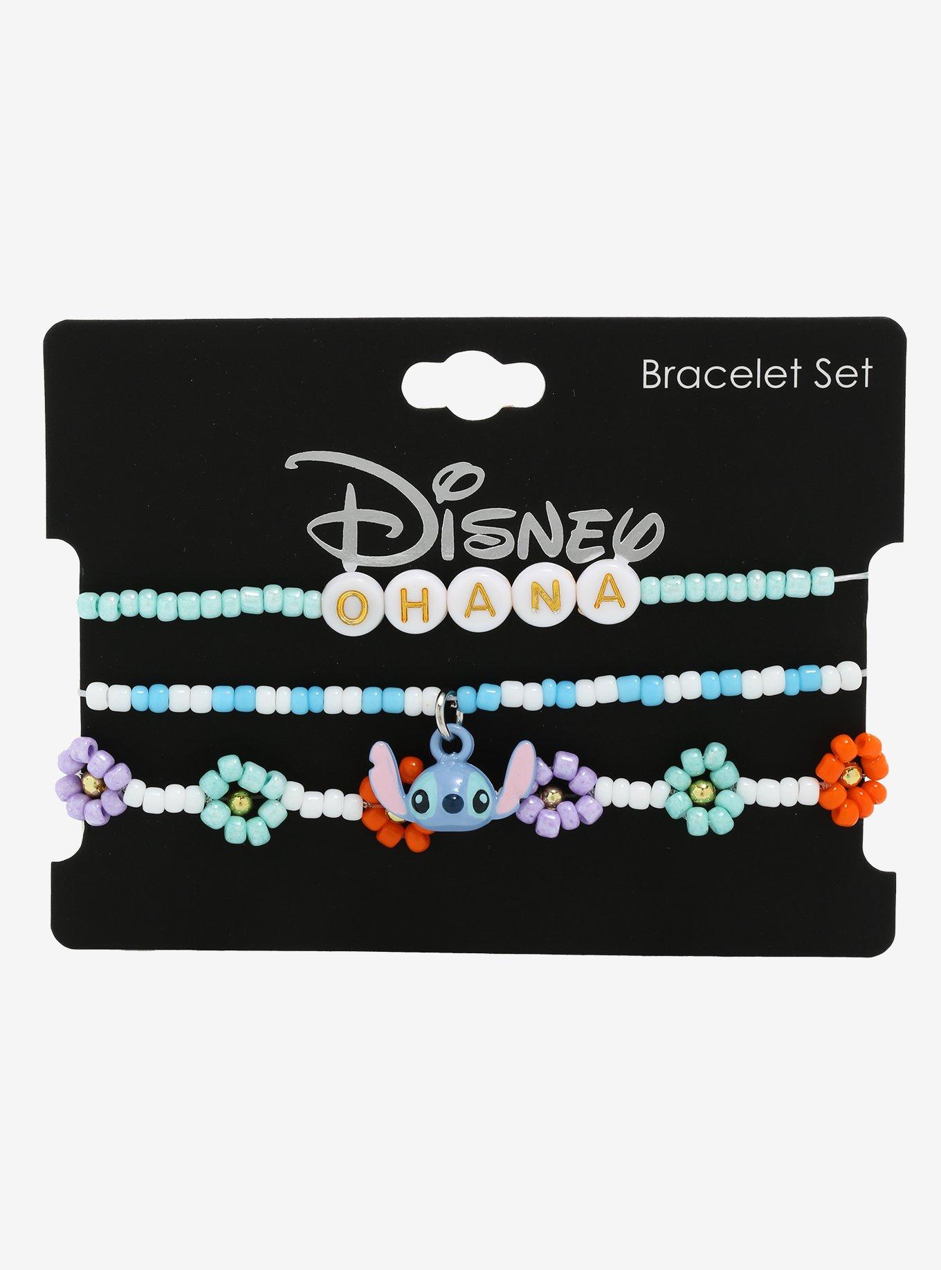 Disney Lilo & Stitch Ohana Flowers Bracelet Set - BoxLunch Exclusive, , alternate