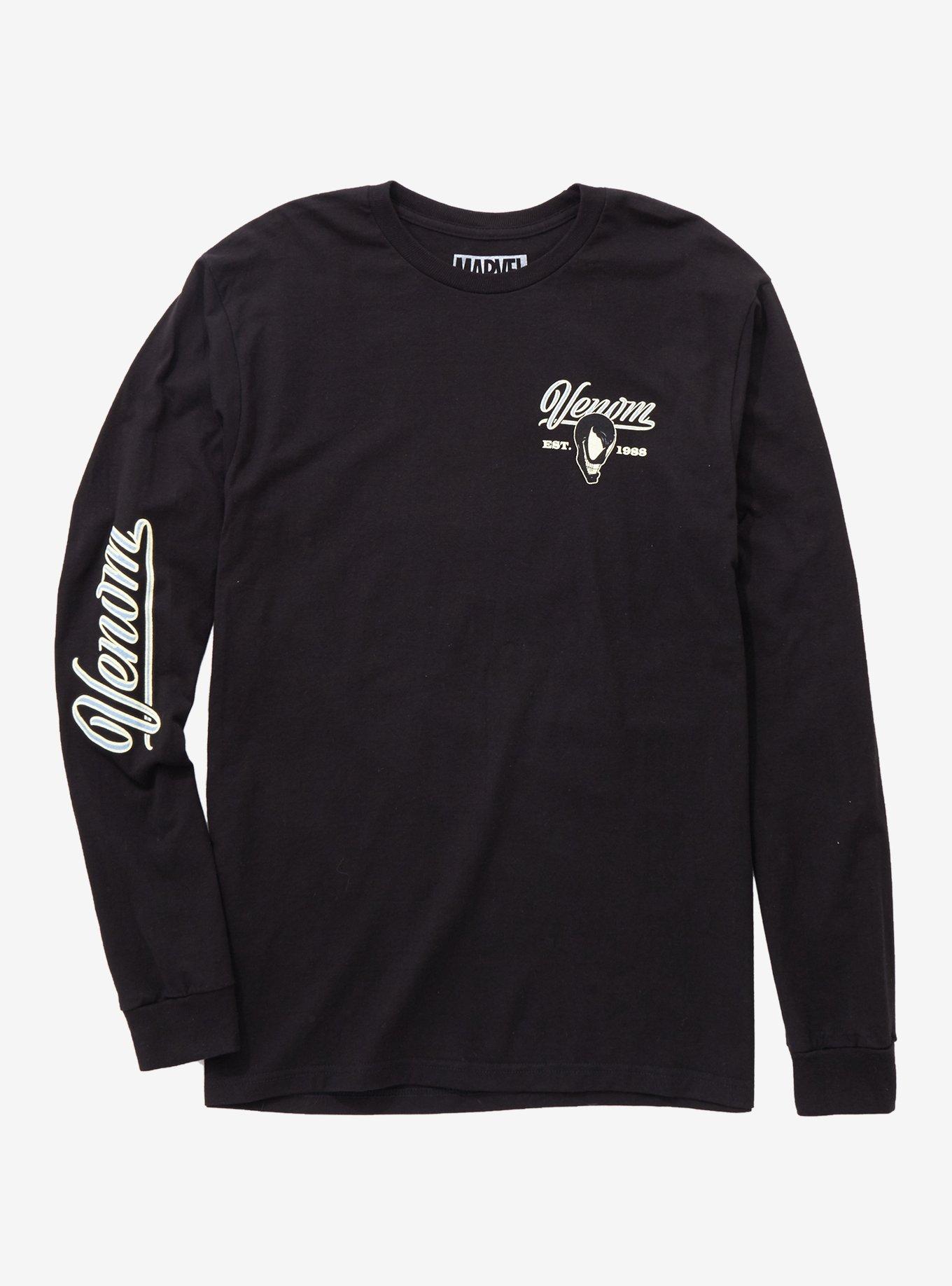 Marvel Venom Alien Symbiote Long Sleeve T-Shirt - BoxLunch Exclusive, BLACK, alternate