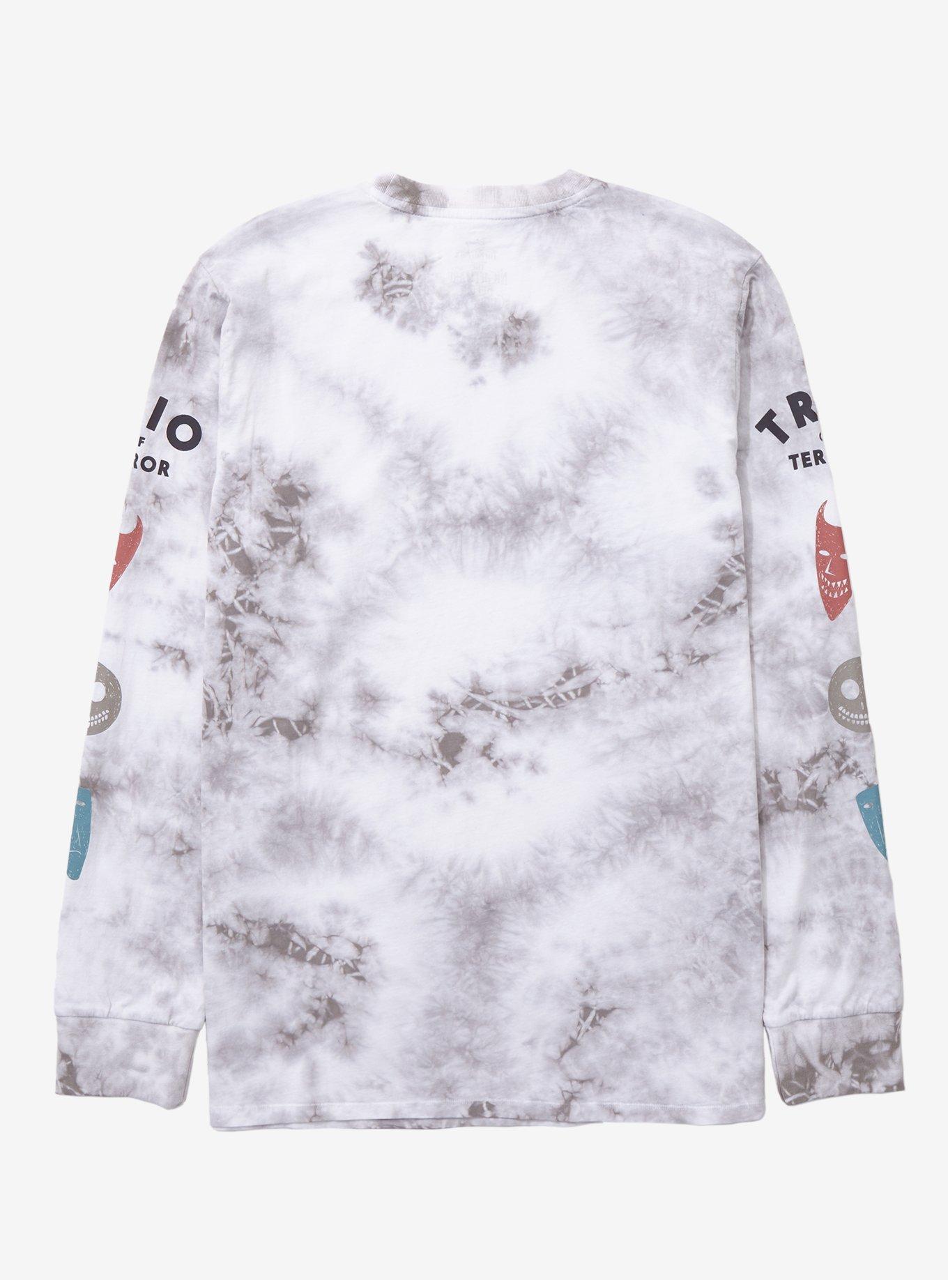 Disney The Nightmare Before Christmas Trio of Terror Long Sleeve Tie-Dye T-Shirt - BoxLunch Exclusive, , hi-res